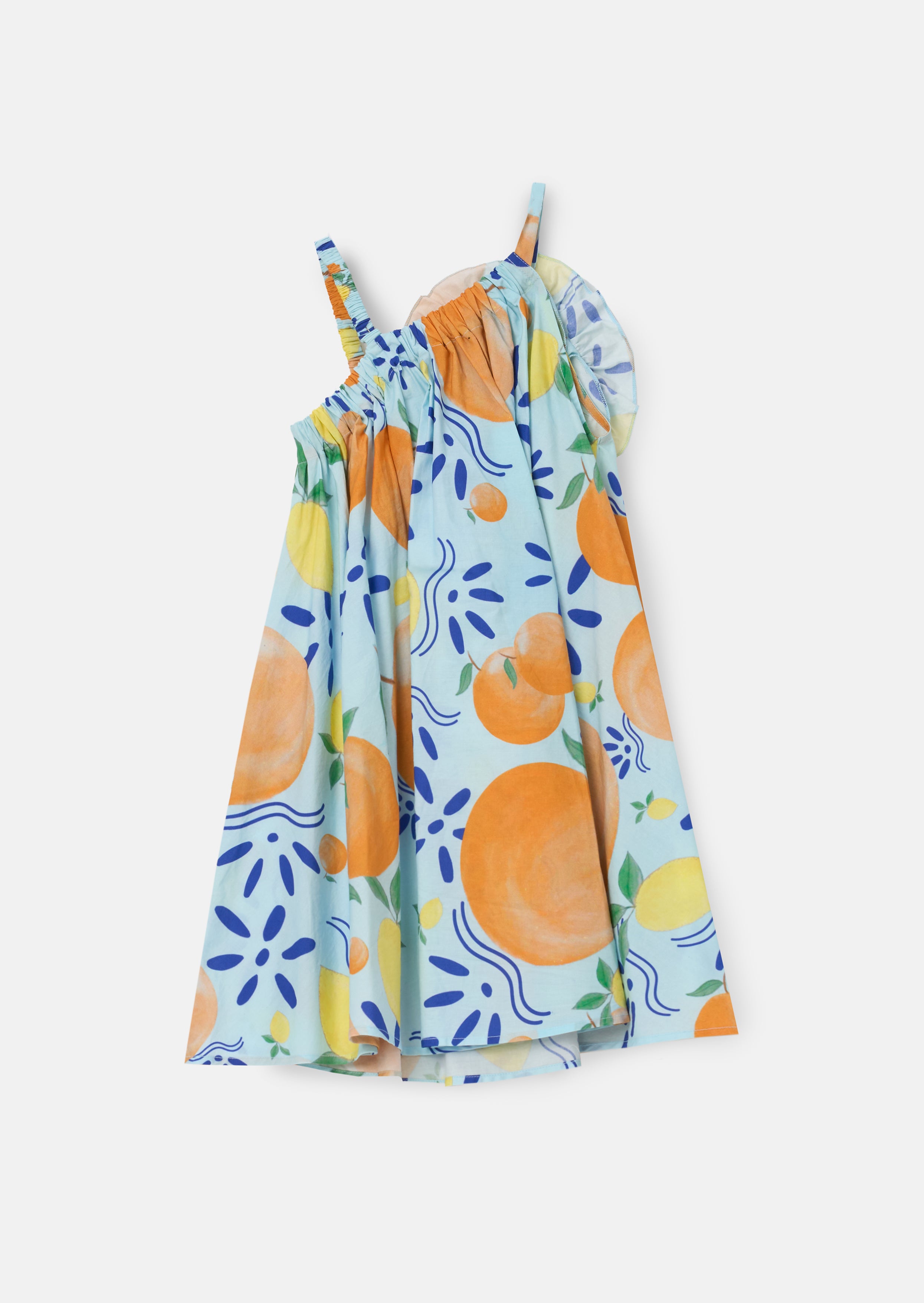 Carrie Multi Print Swing Corsage Dress