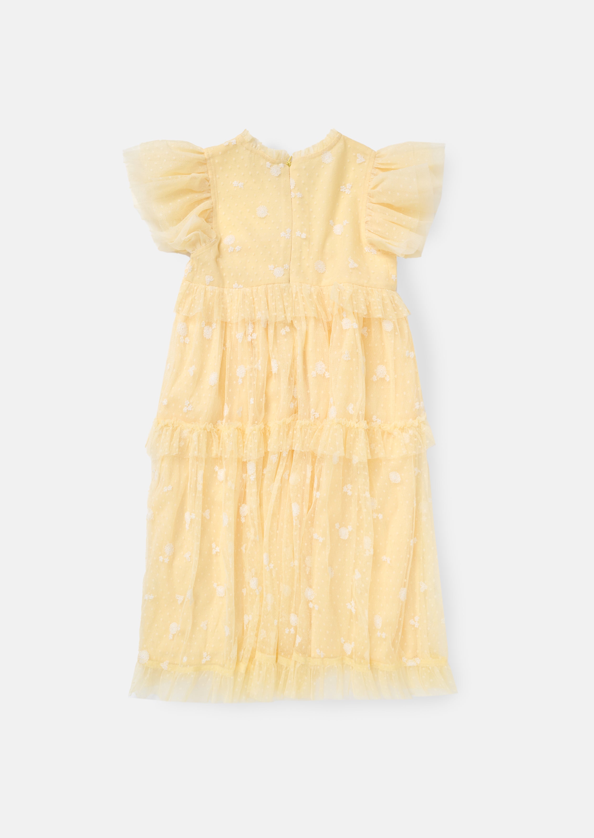 Luisa Sunshine Embroidered Mesh Dress