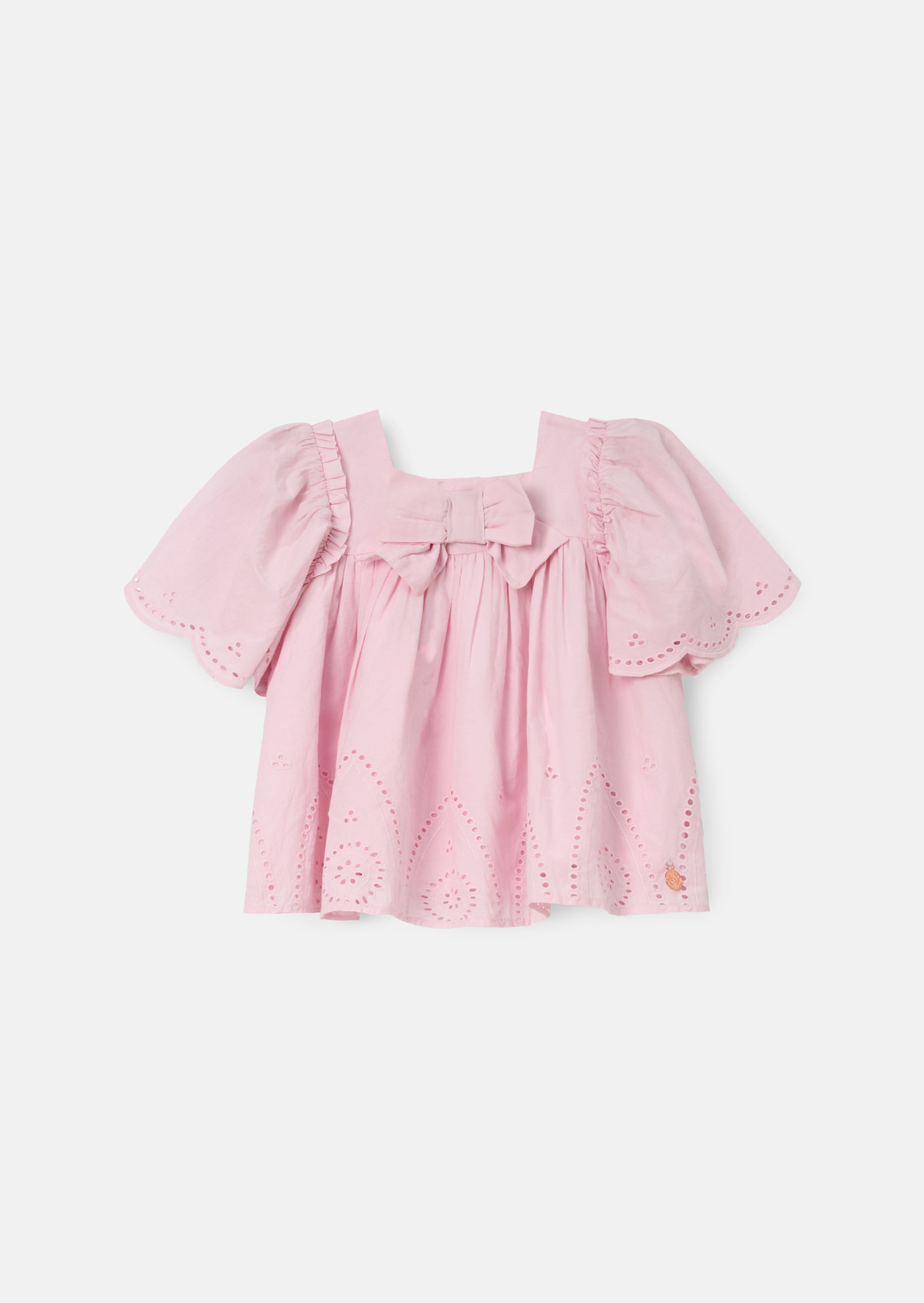 Flo Pink Woven Cotton Top