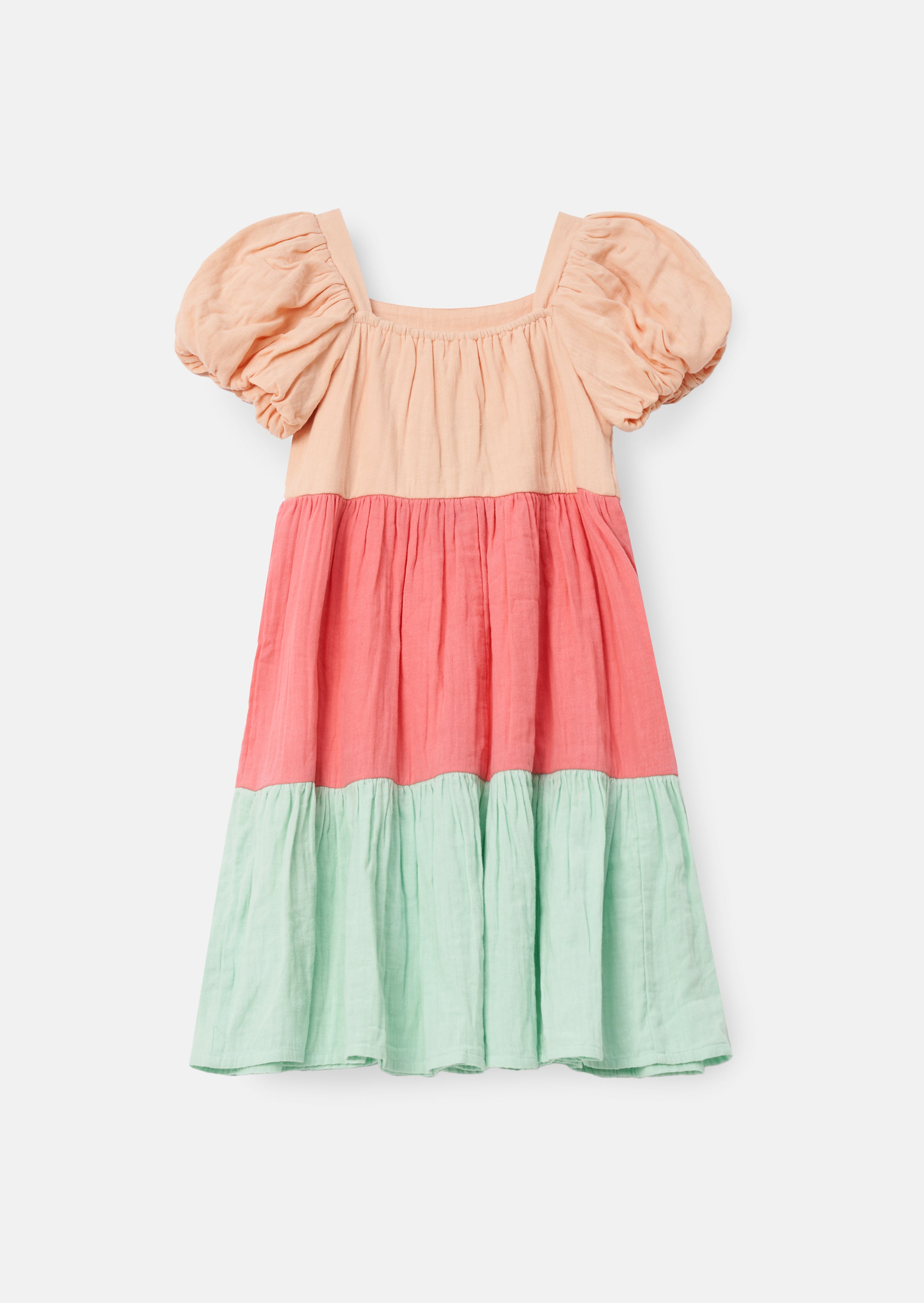 Casey Multi Tiered Colourblock Dress