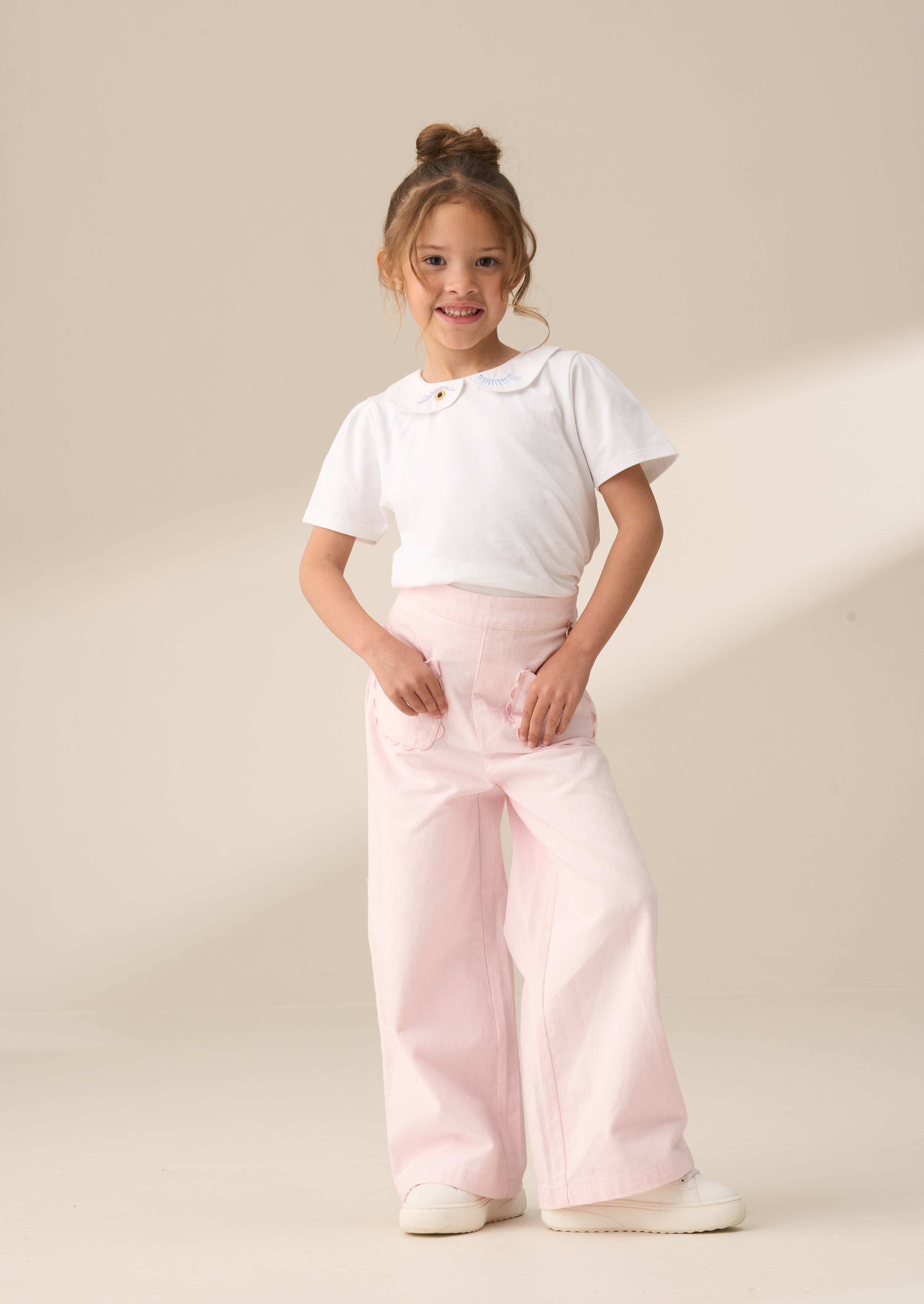 Sabine Pink Washed Trousers