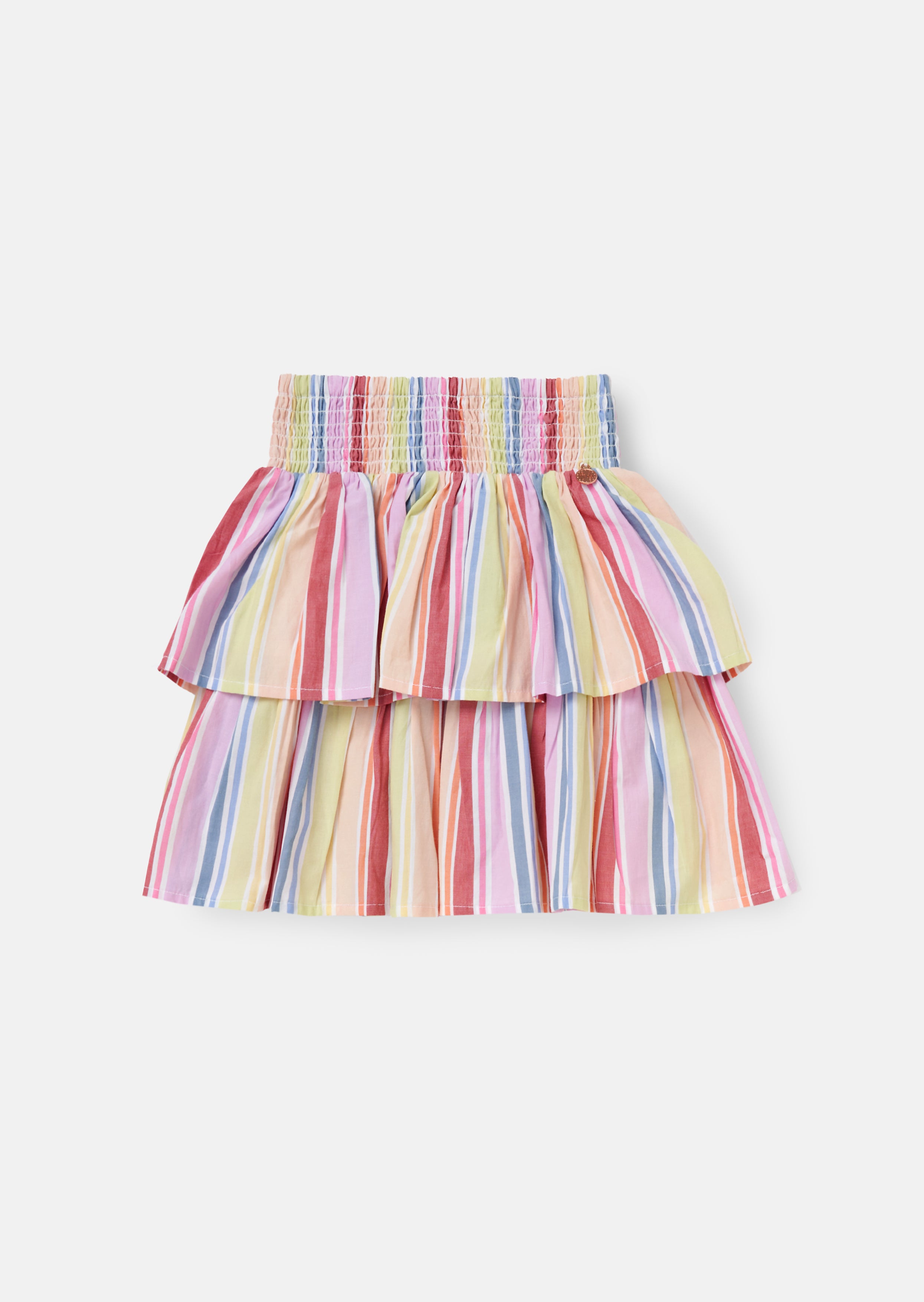 Faye Multi Stripe Tiered Skirt