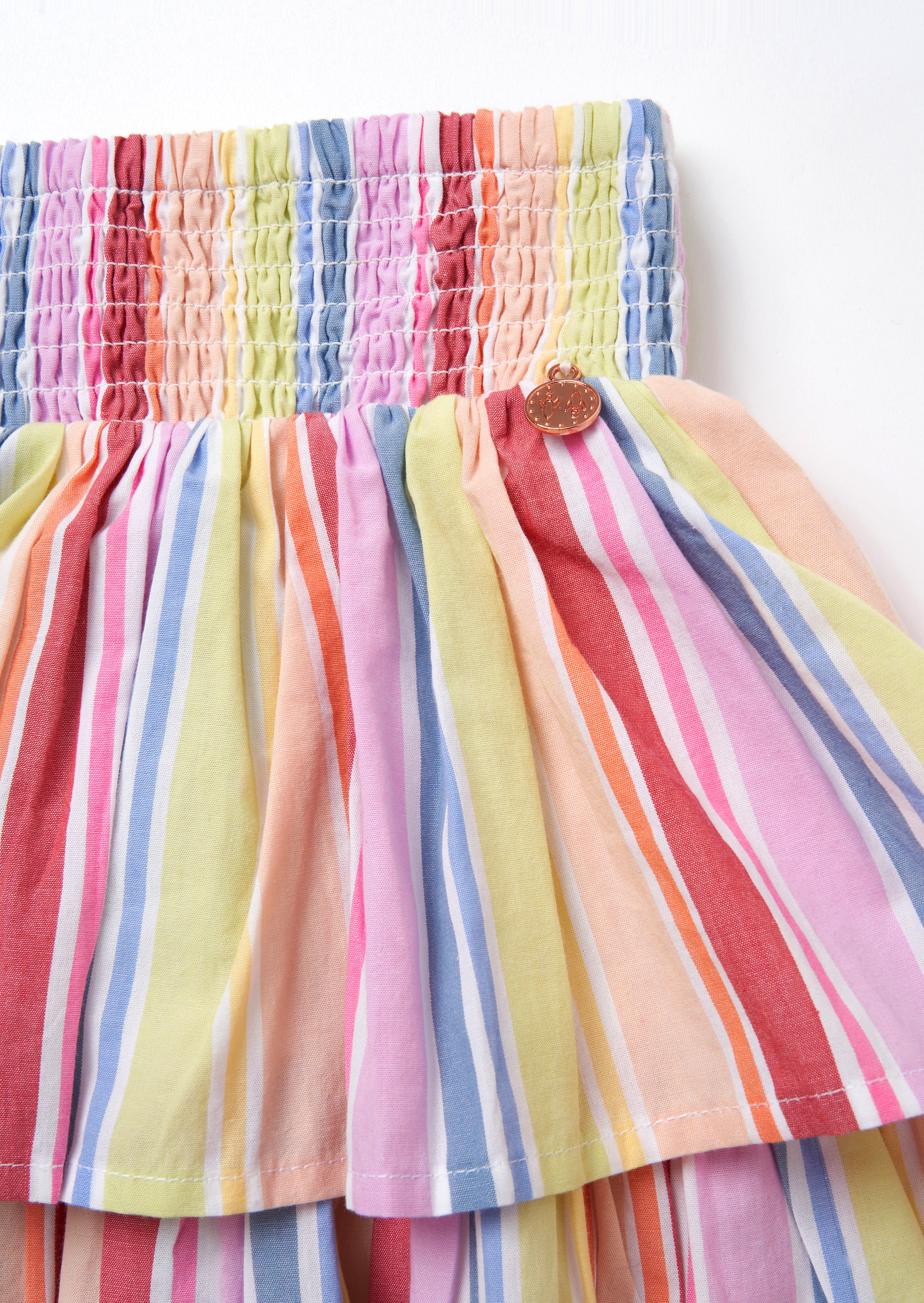 Faye Multi Stripe Tiered Skirt