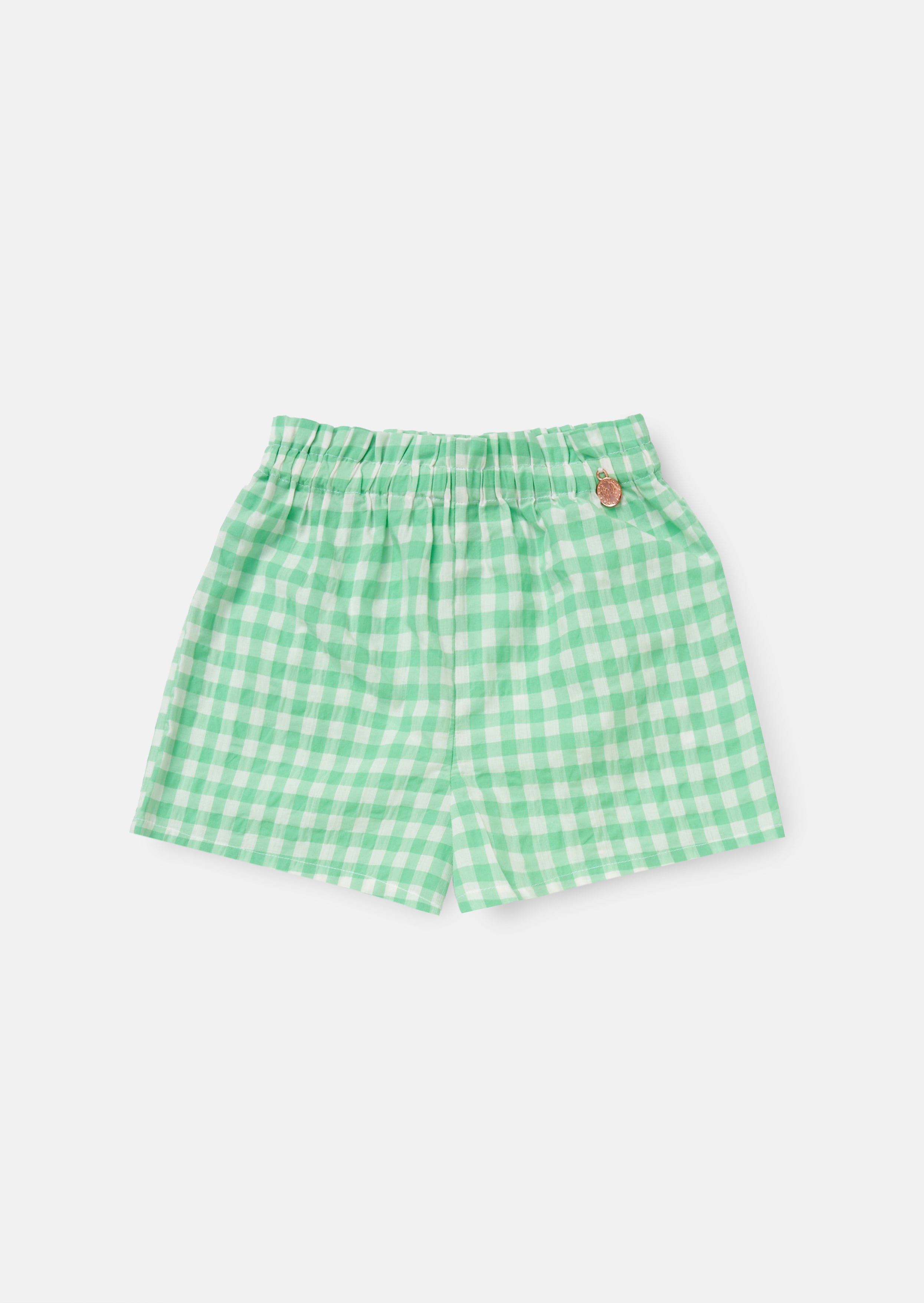 Connie Green Gingham Short