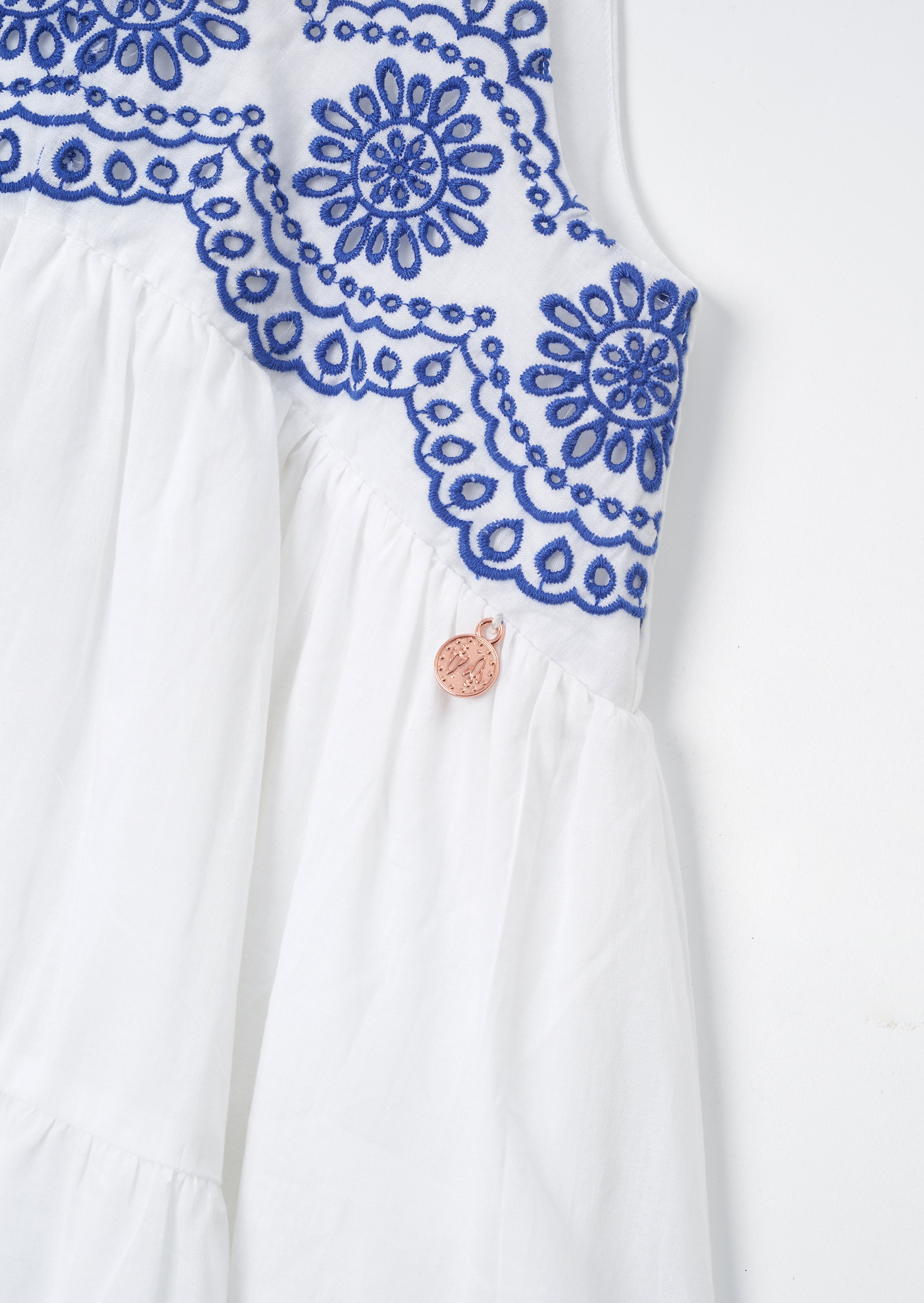 Sophie White Embroidered Sundress