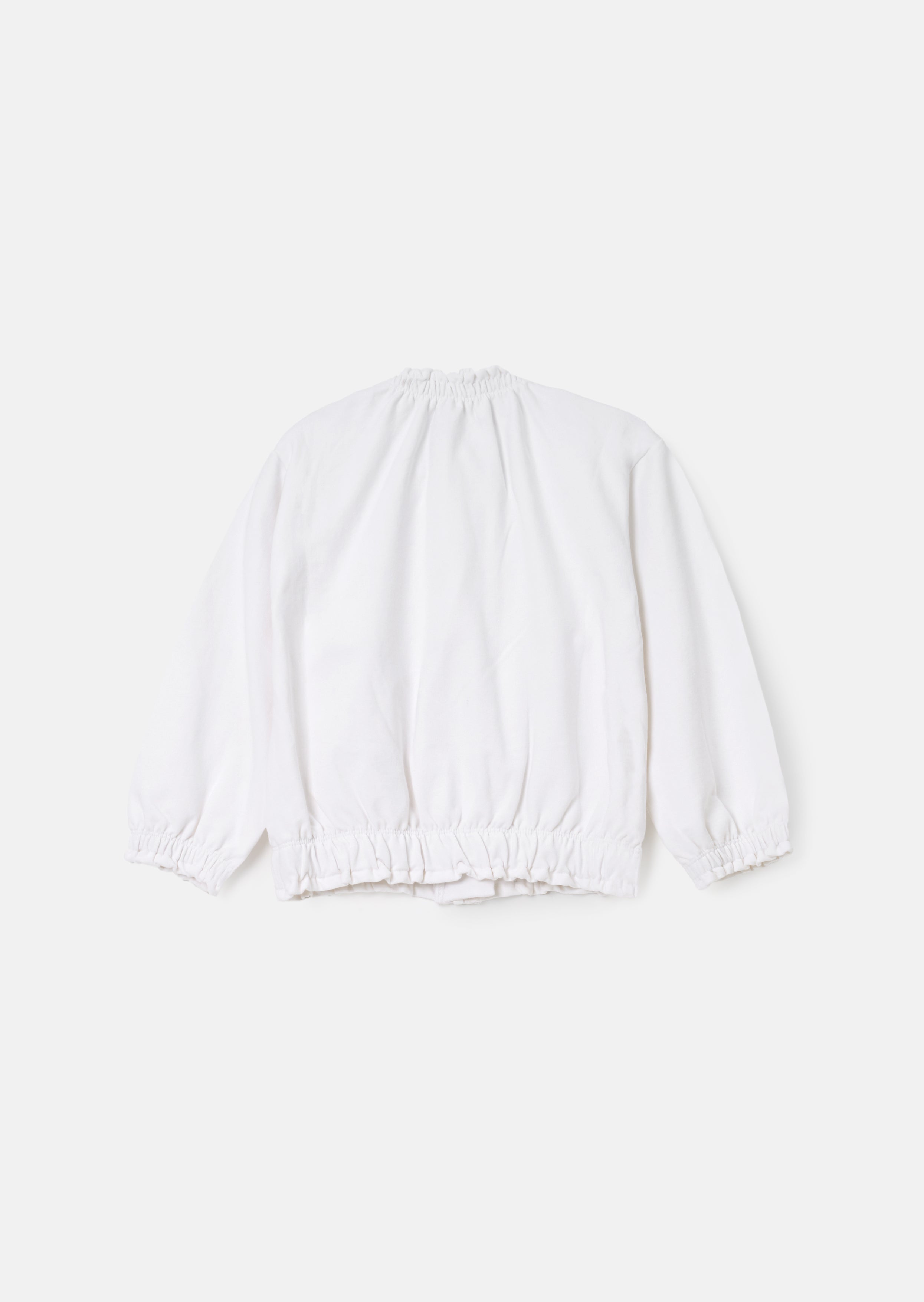 Blithe White Zip Up Jacket