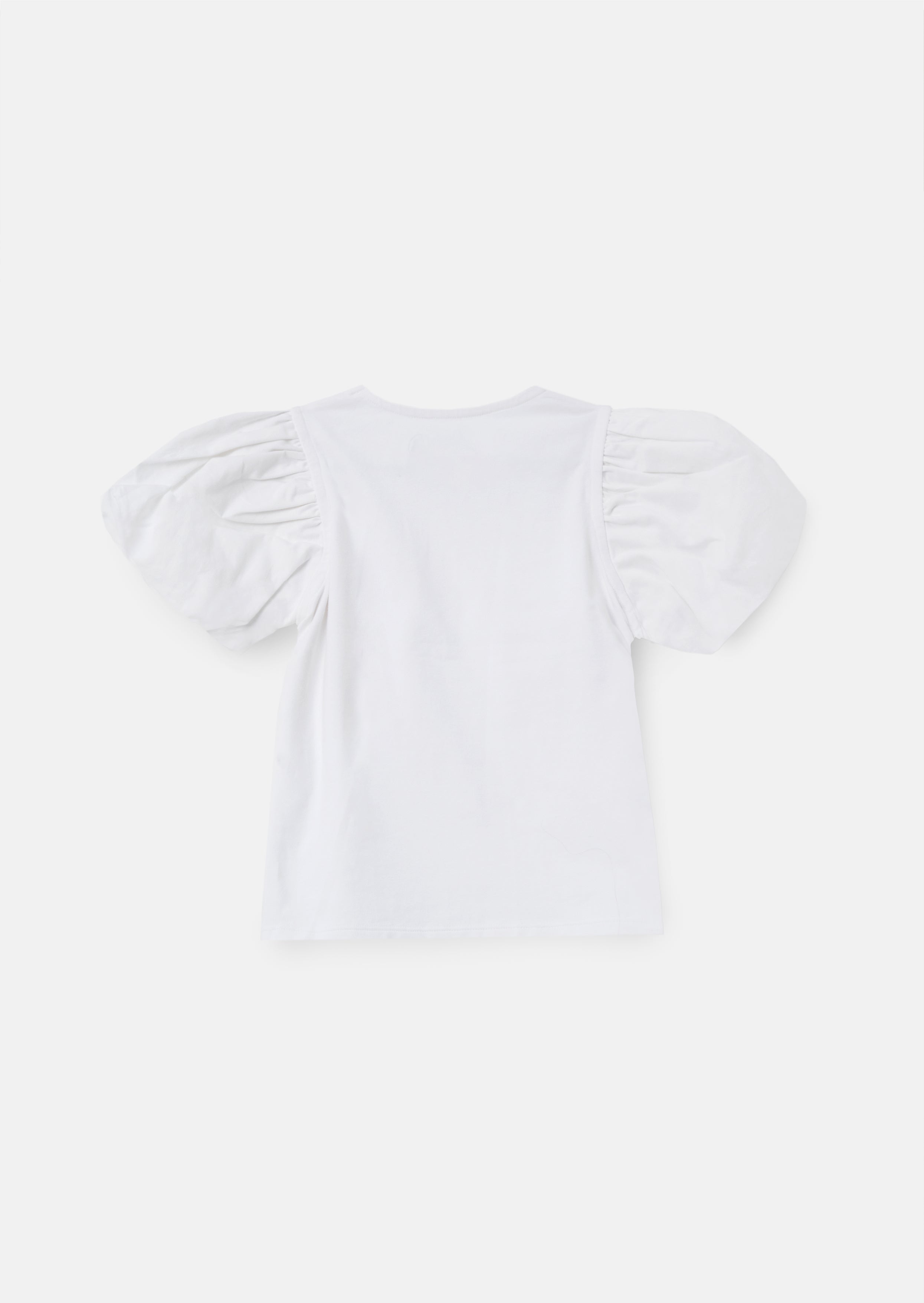 Bloom White Flower Applique Tee