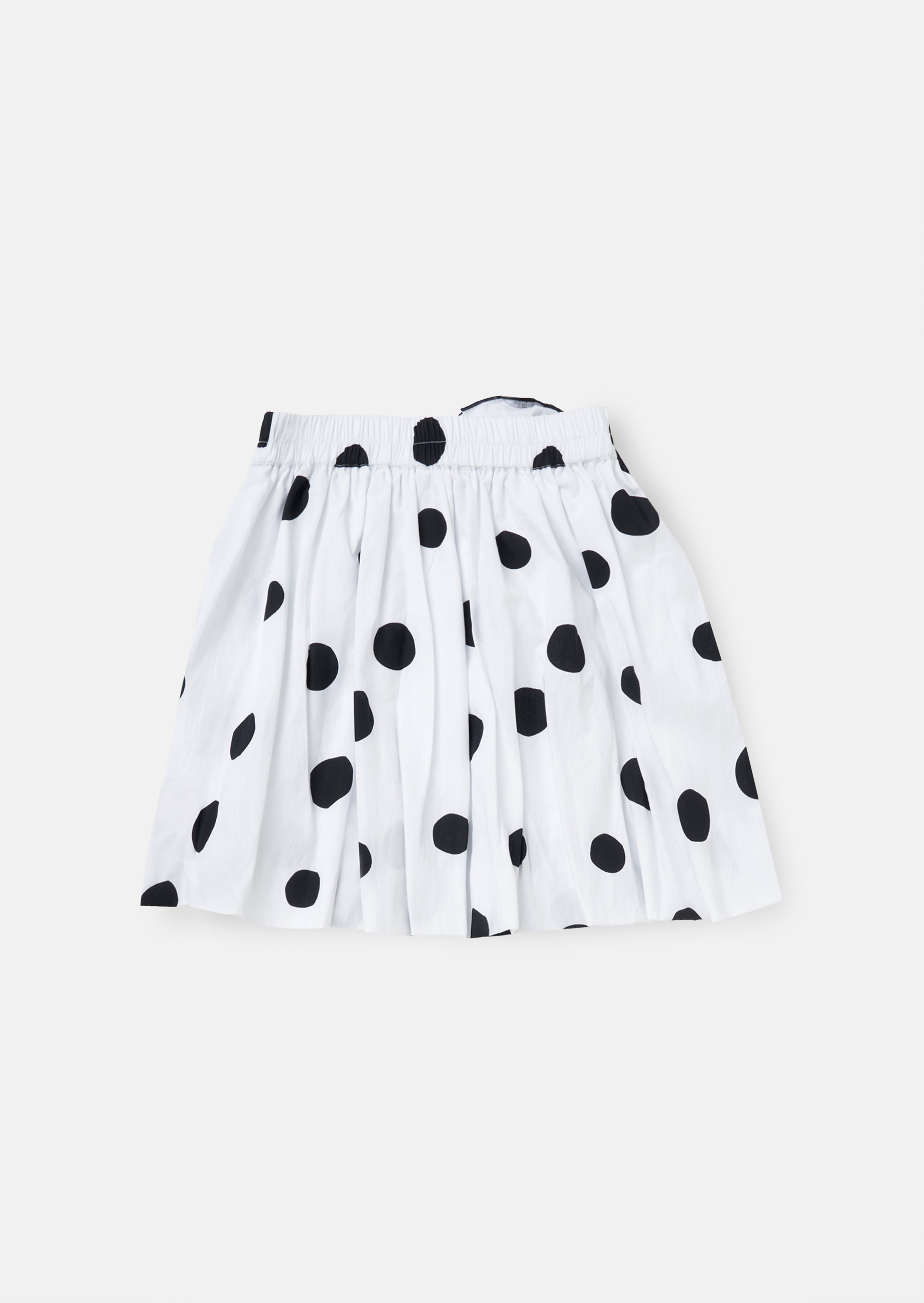 Amari White Spotty Puffball Skirt