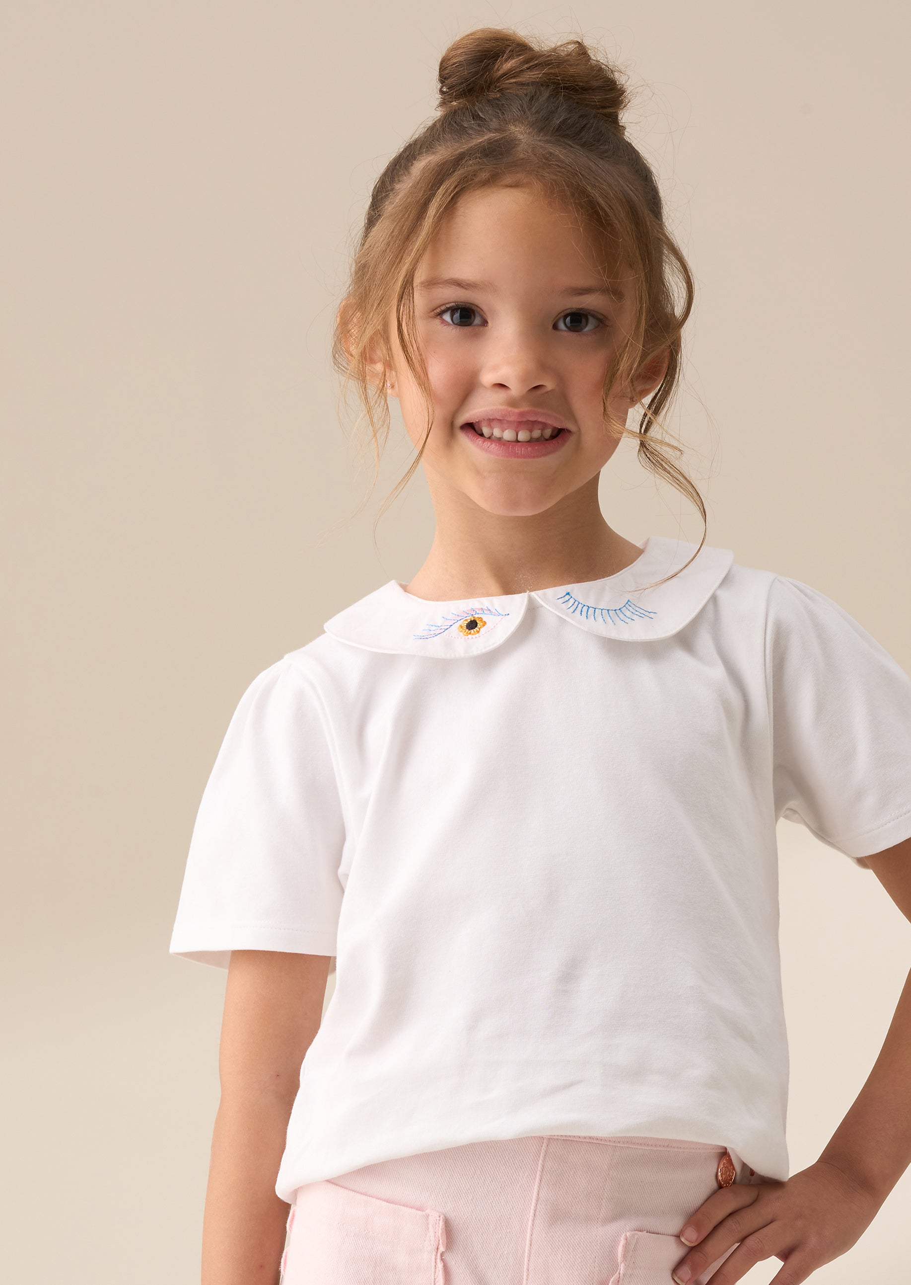 Heidi White Peter Pan Collar Tee