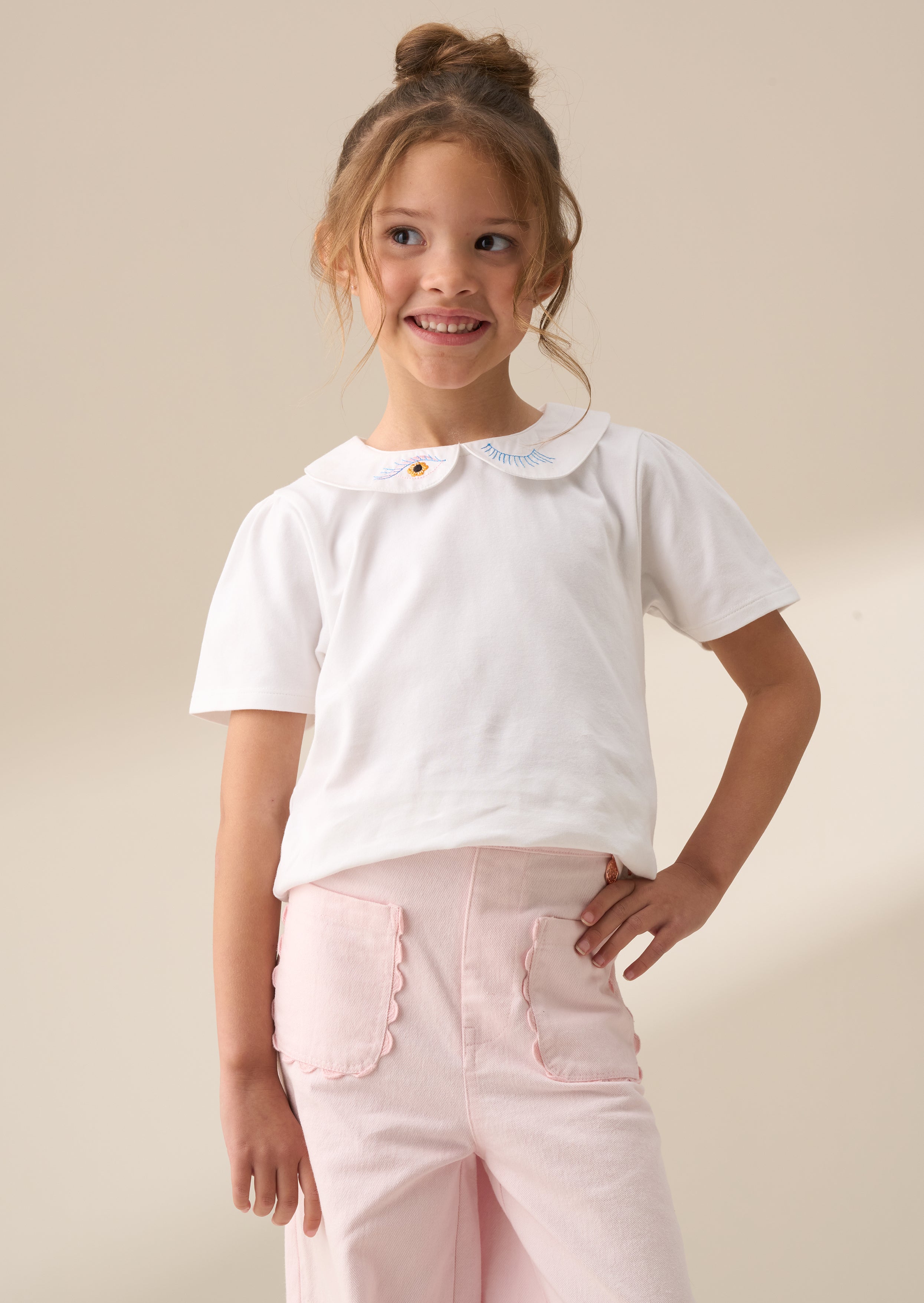 Heidi White Peter Pan Collar Tee