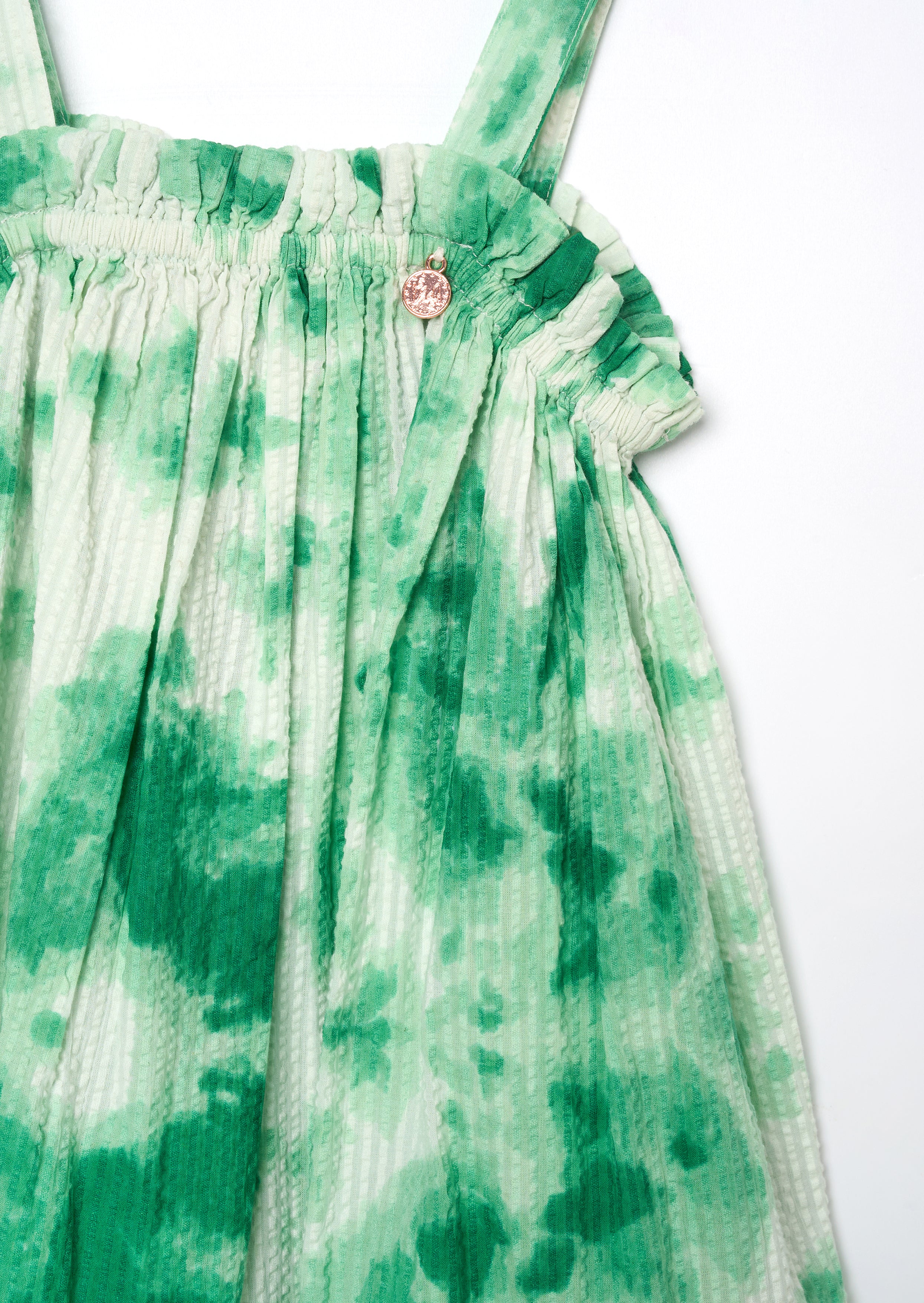 Palmeria Green Tie Dye Sun Dress