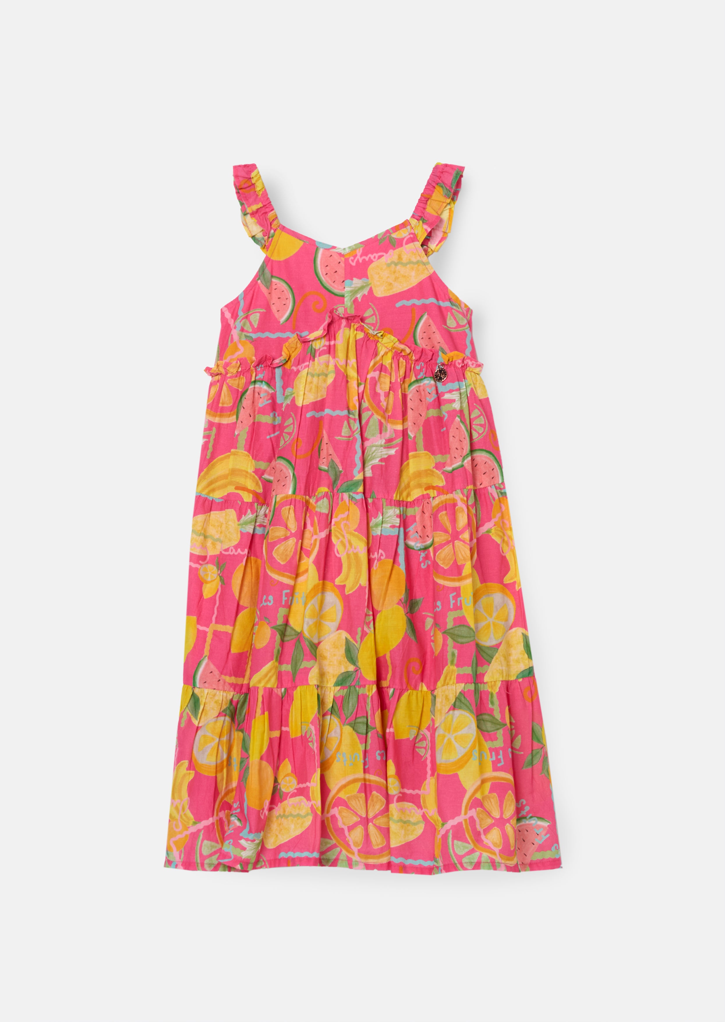 Eliana Pink Fruit Print Sundress