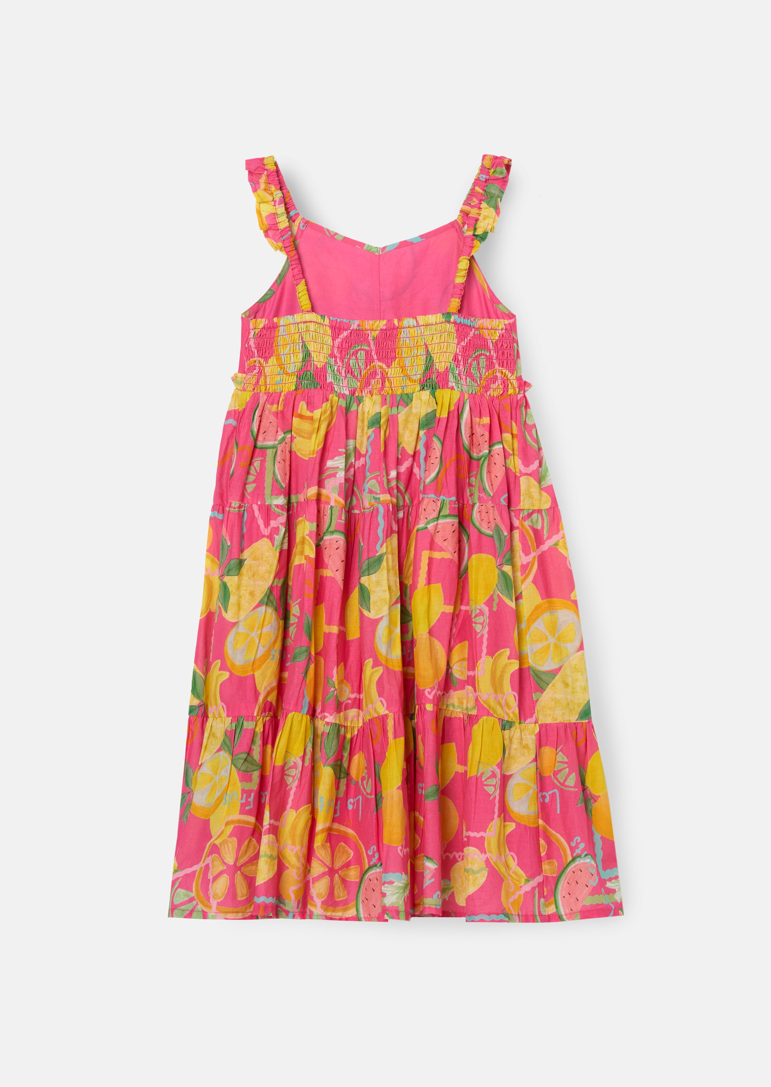 Eliana Pink Fruit Print Sundress