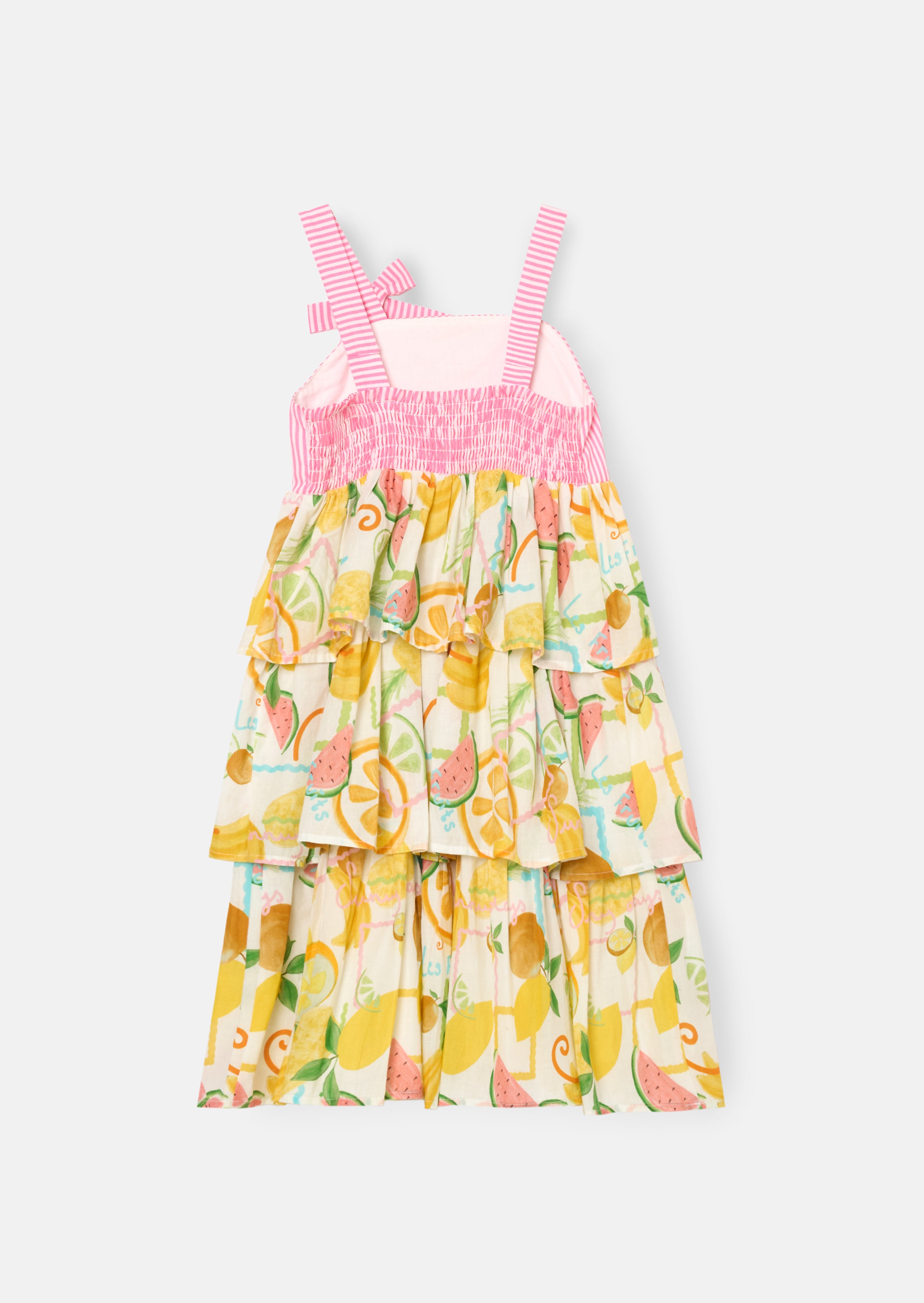 Lydia Multi Tiered Fruit Sun Dress