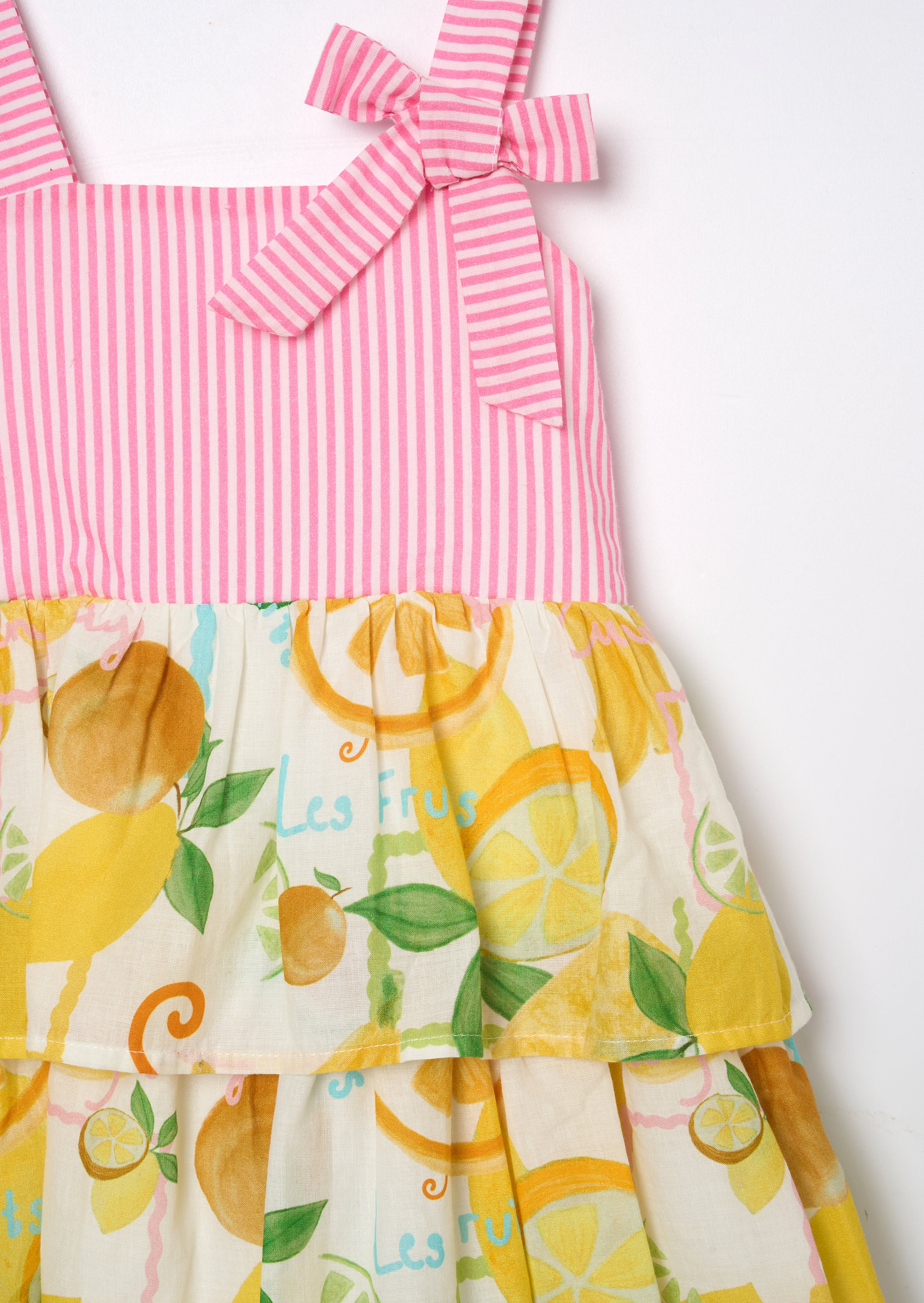 Lydia Multi Tiered Fruit Sun Dress