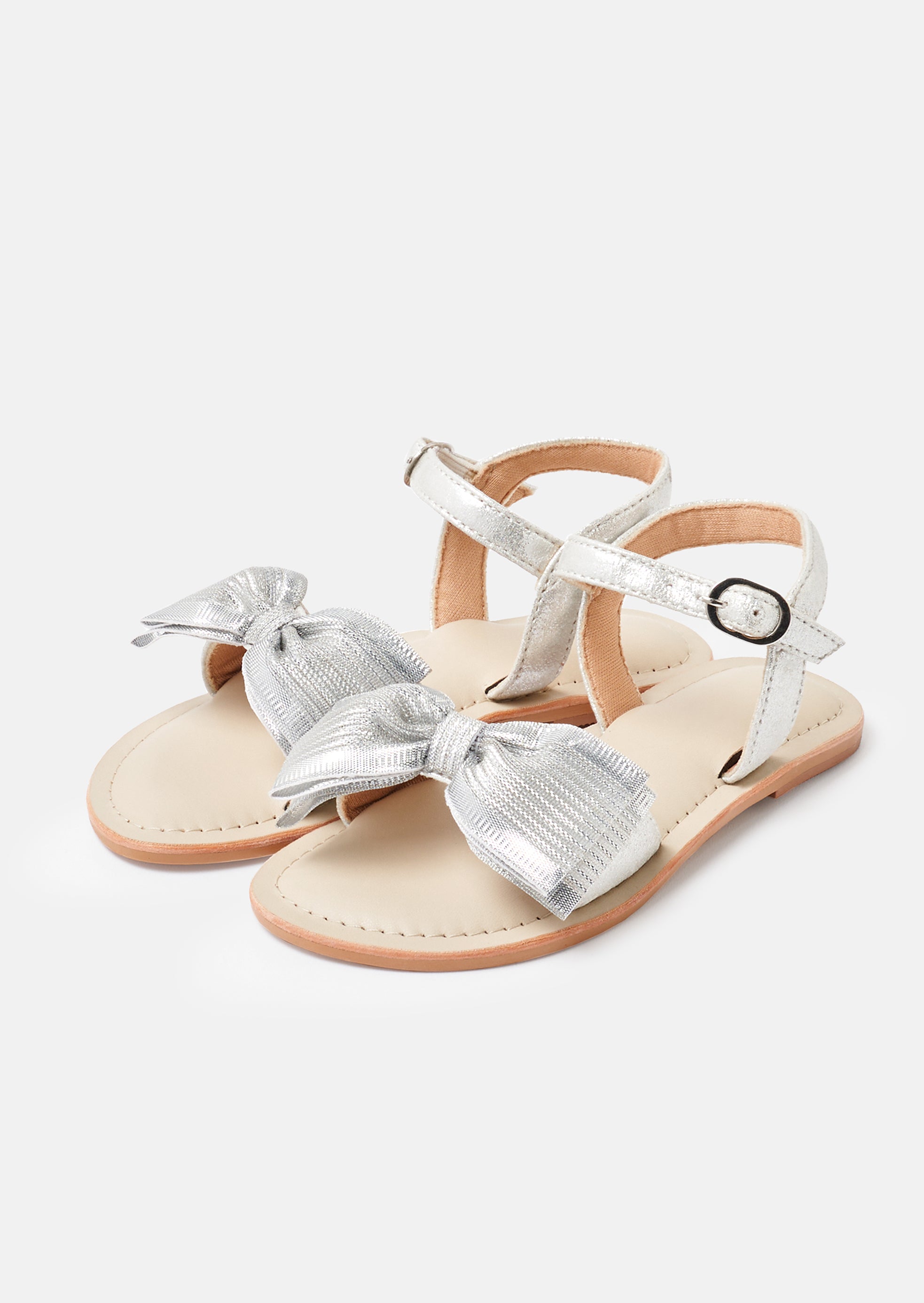 Kiki Silver Bow Sandal