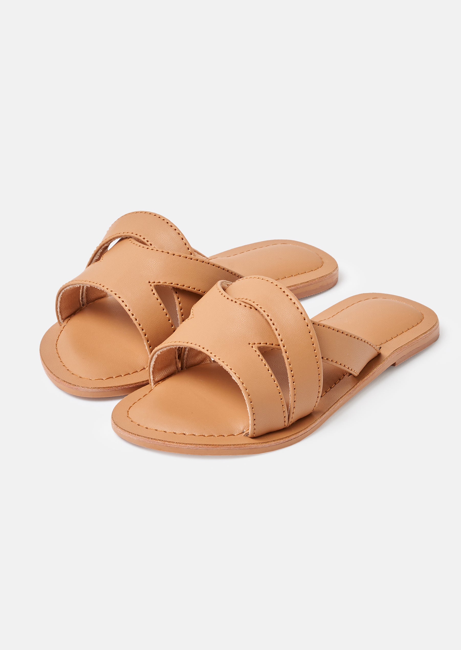 Ruby Tan PU Sandals