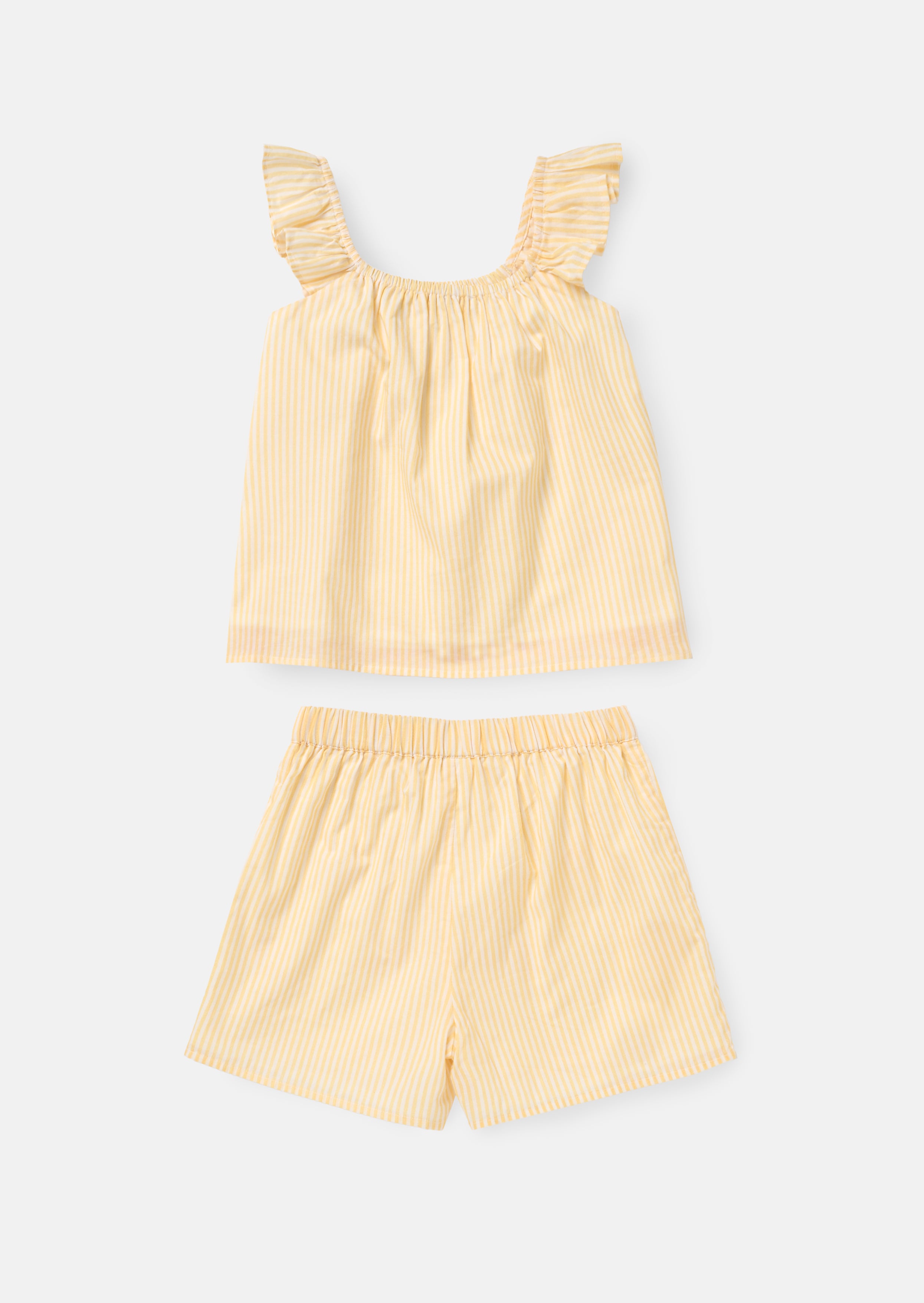 Alba Yellow Broderie PJ Set