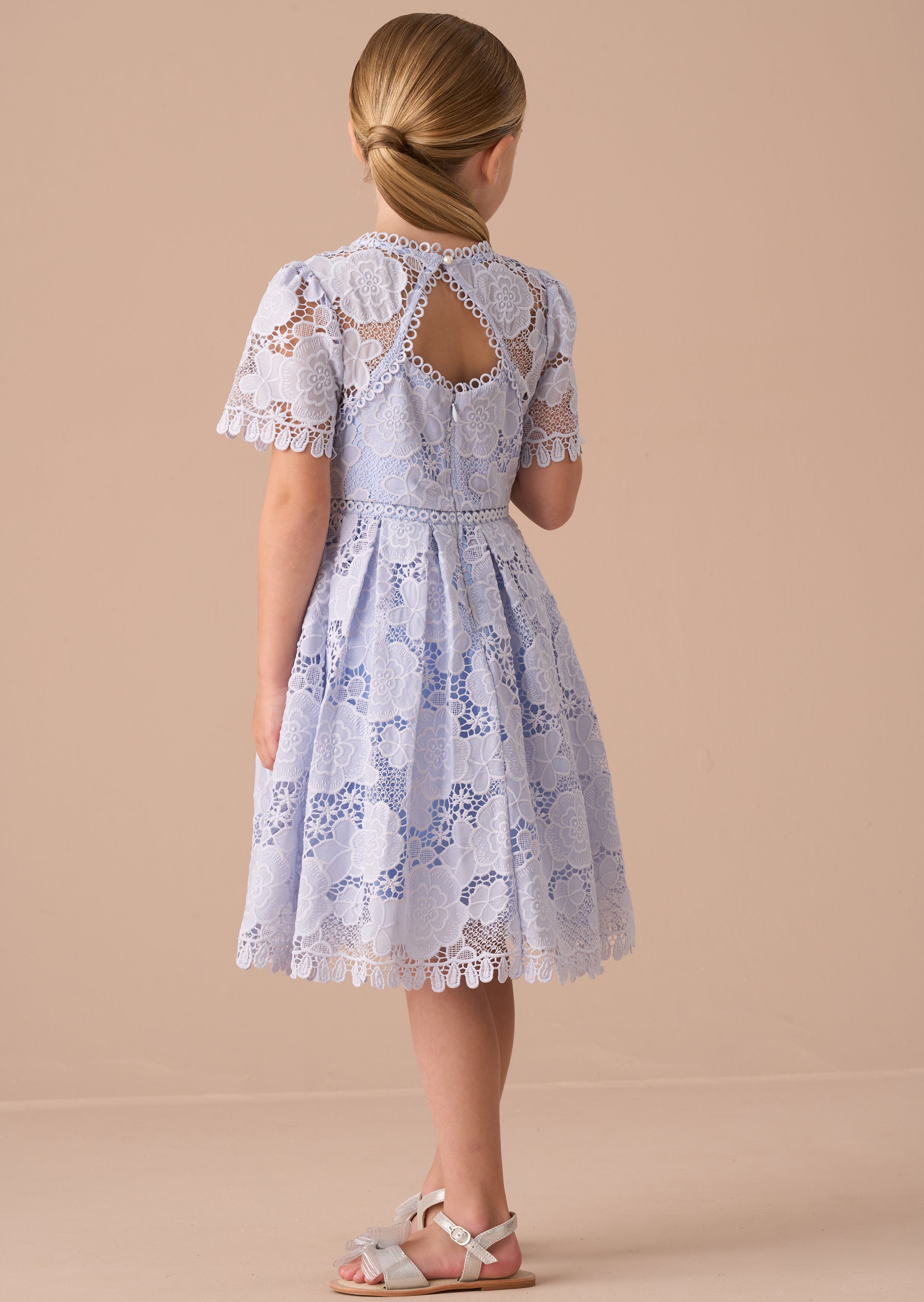 Mavea Blue Lace Dress