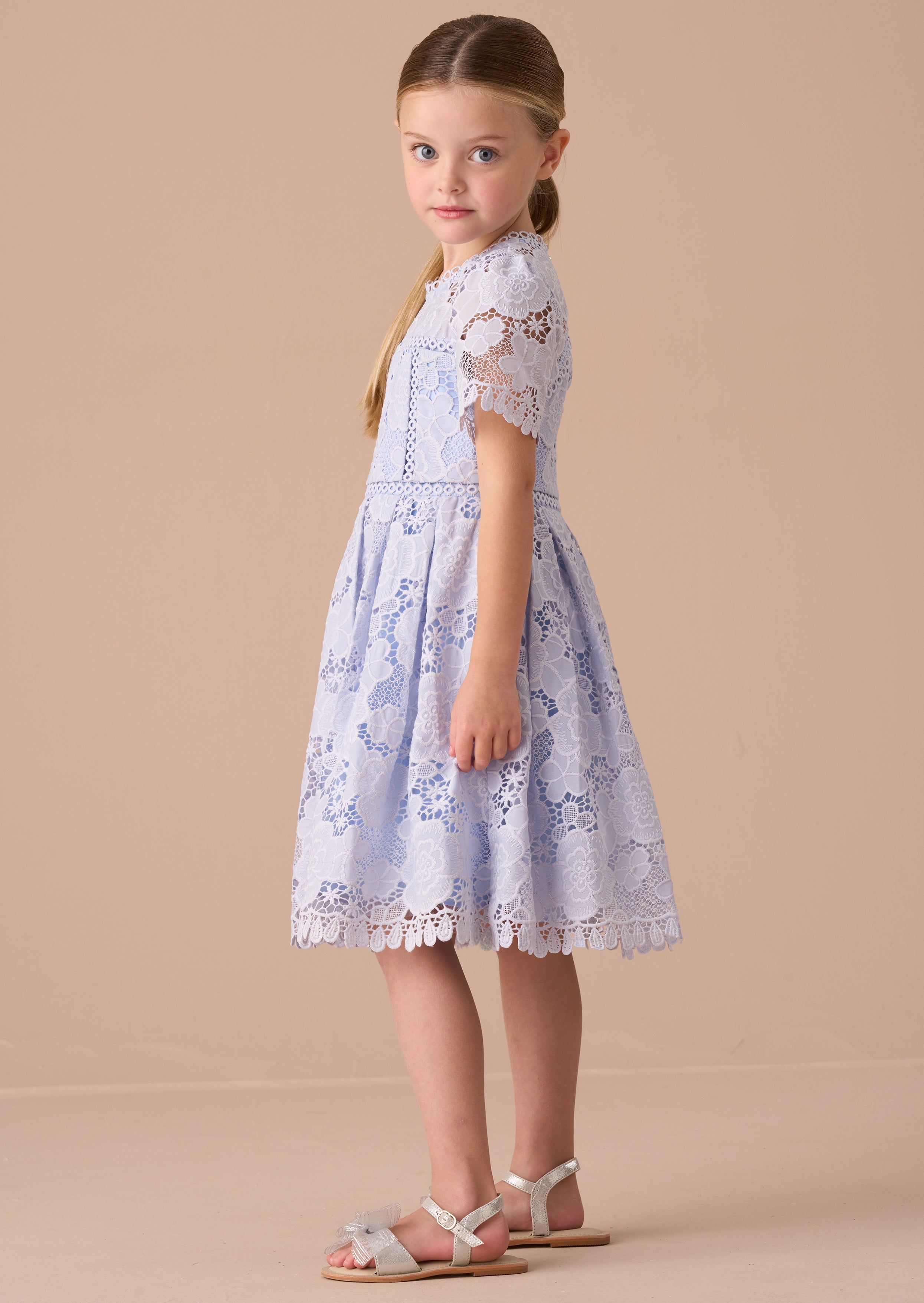 Mavea Blue Lace Dress