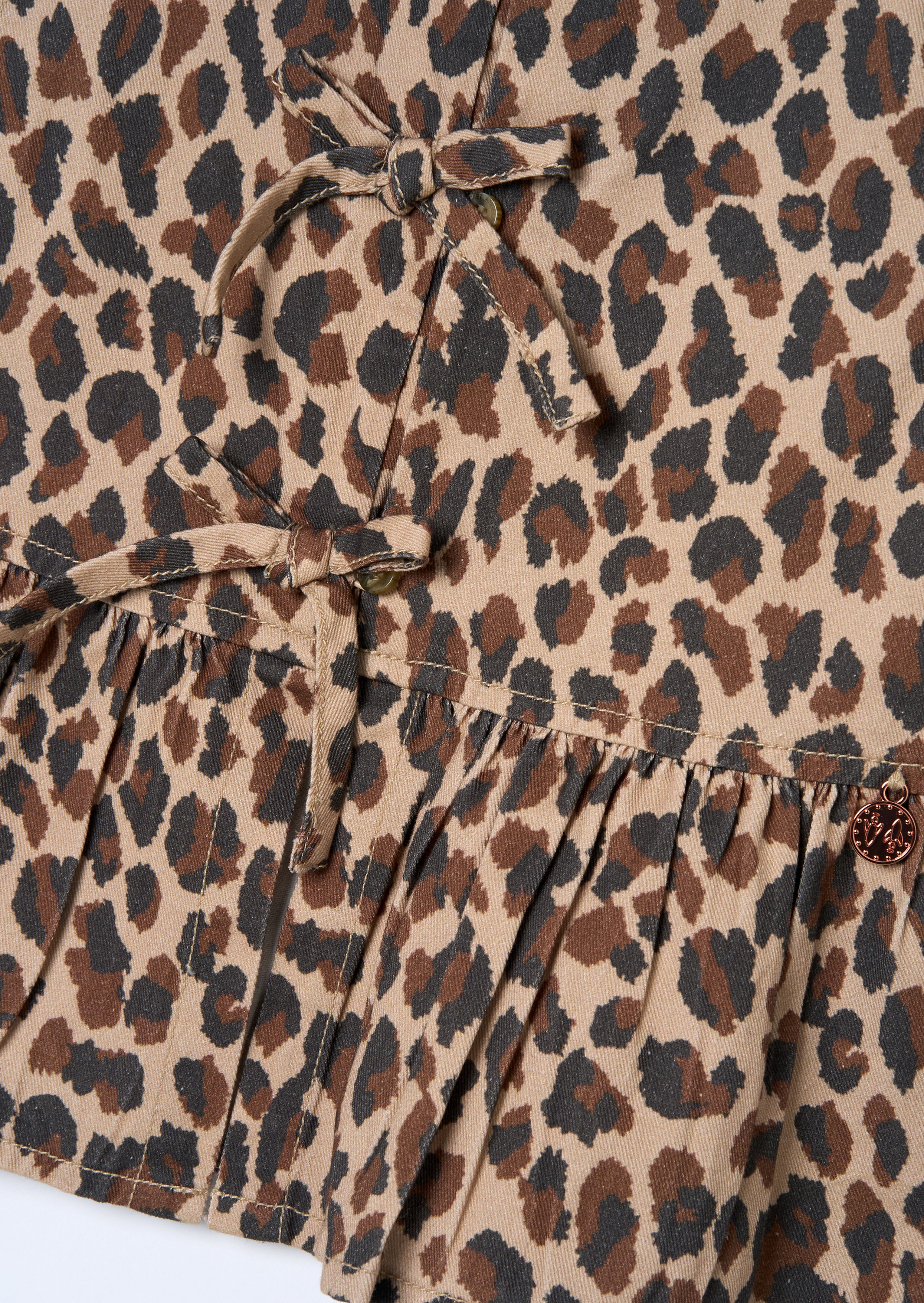 Talia Brown Leopard Print Waistcoat