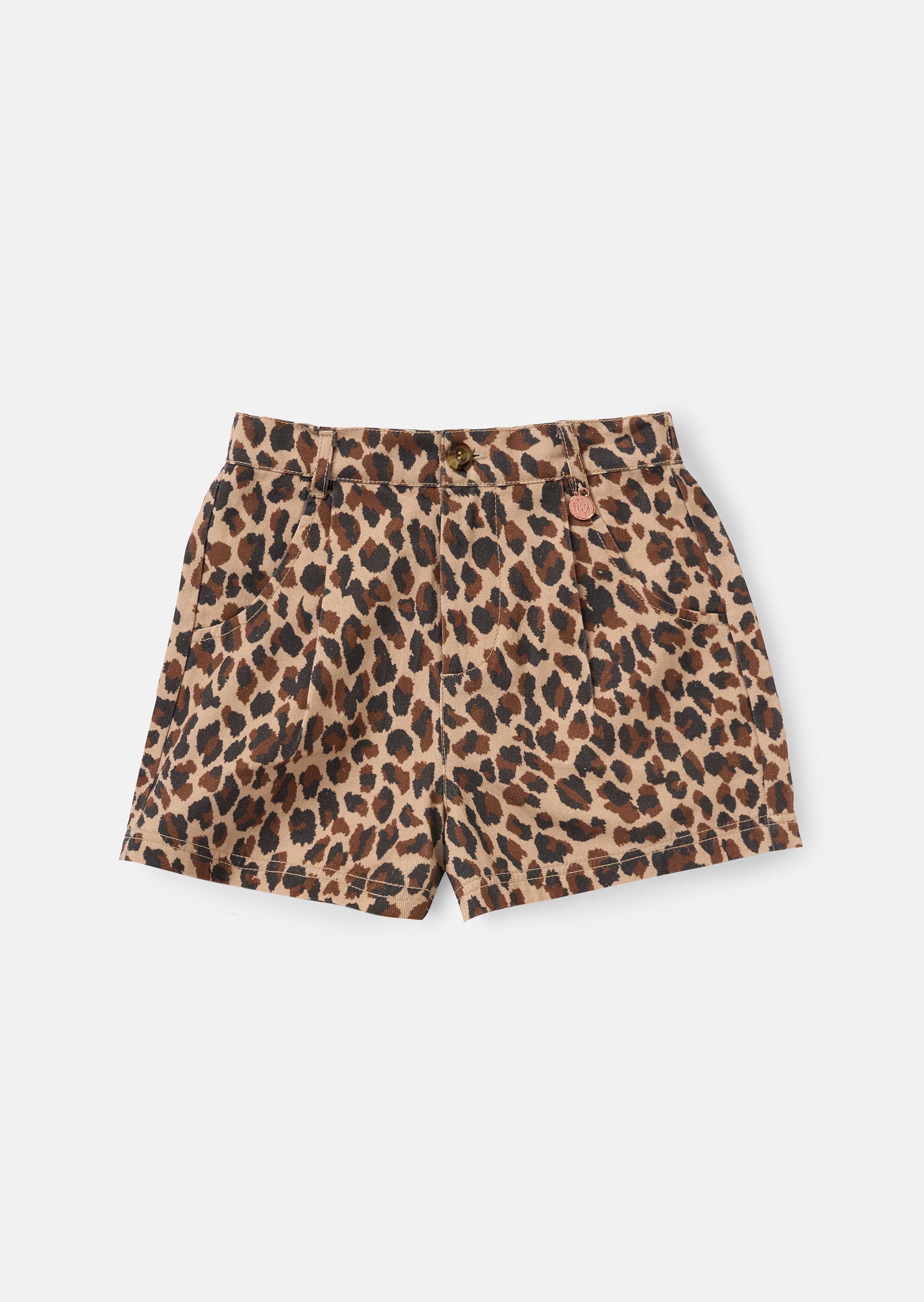 Rochelle Brown Leopard Print Shorts