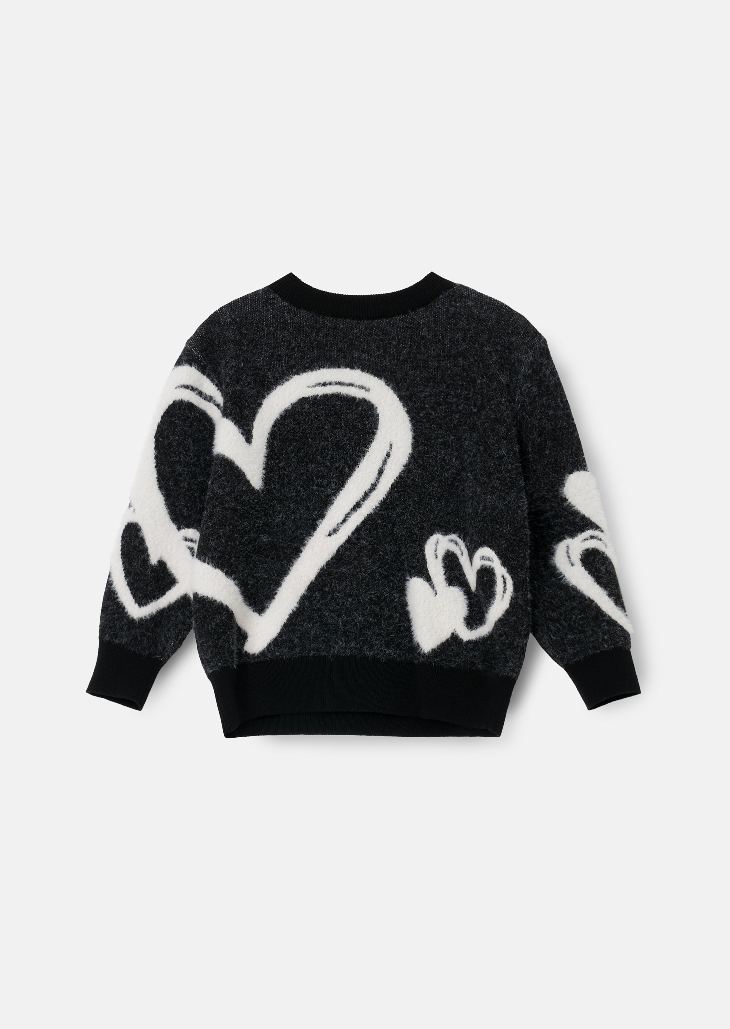 Zara Black Heart Jumper