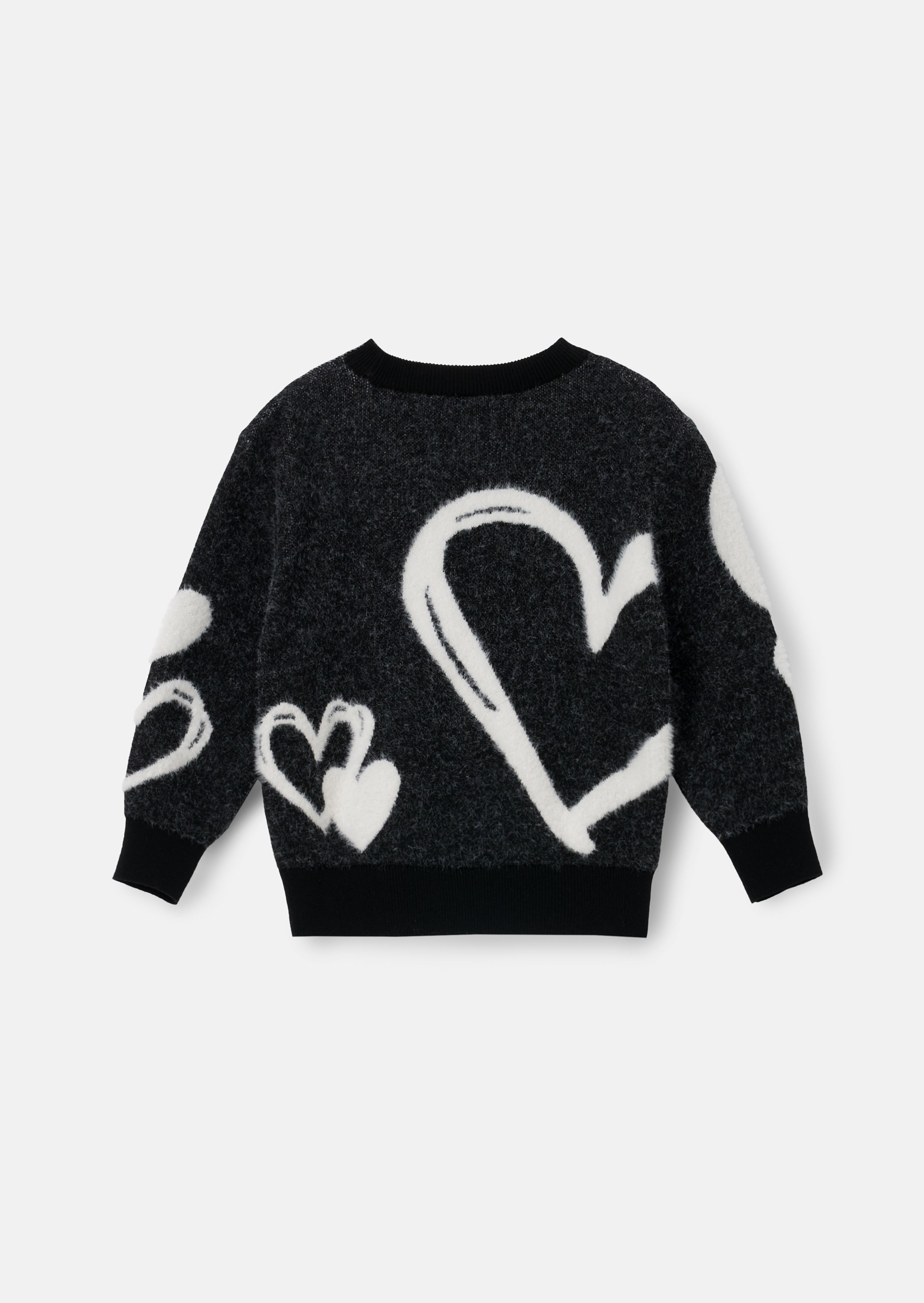 Zara Black Heart Jumper