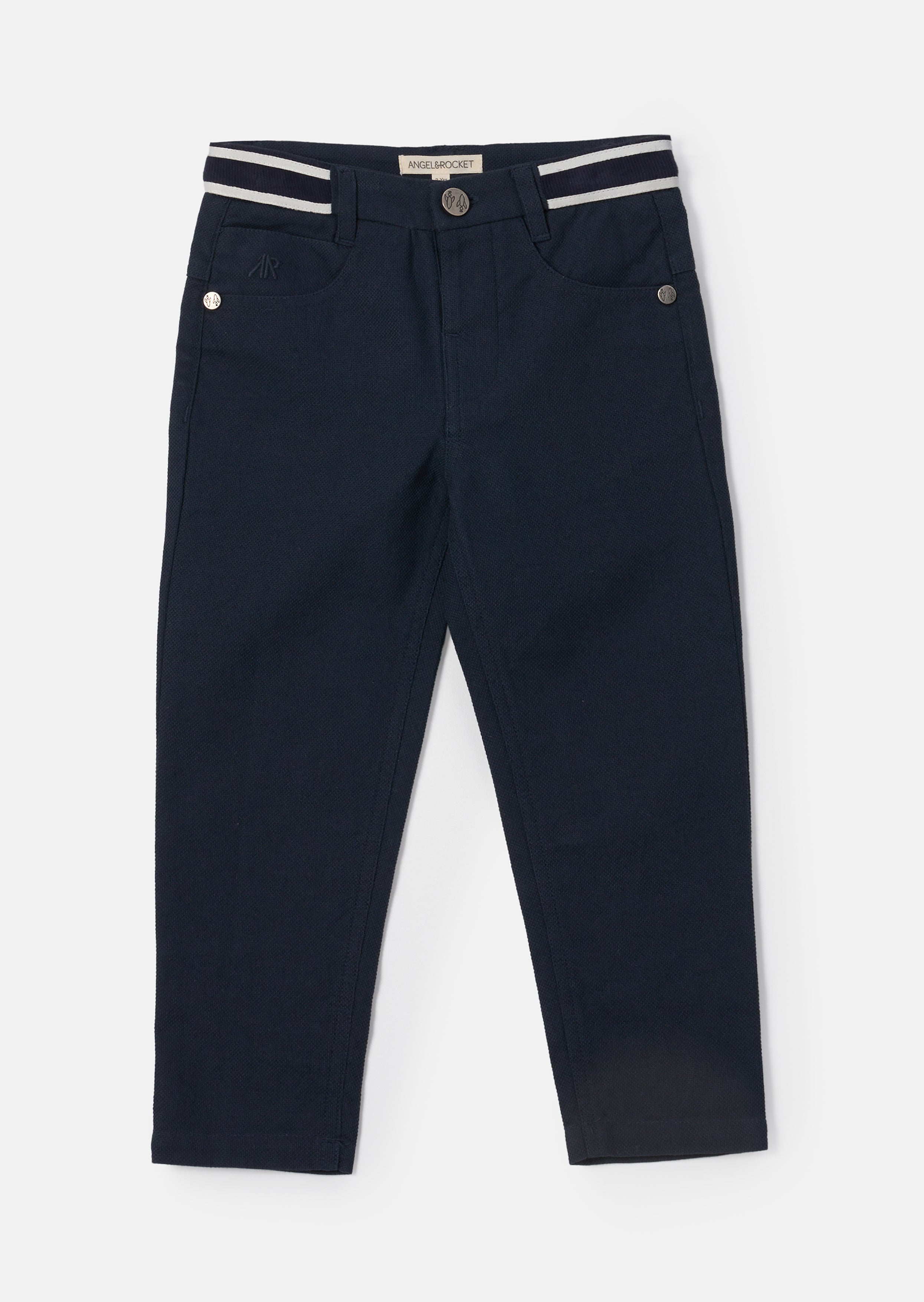 Bernard Navy Smart Textured Trousers