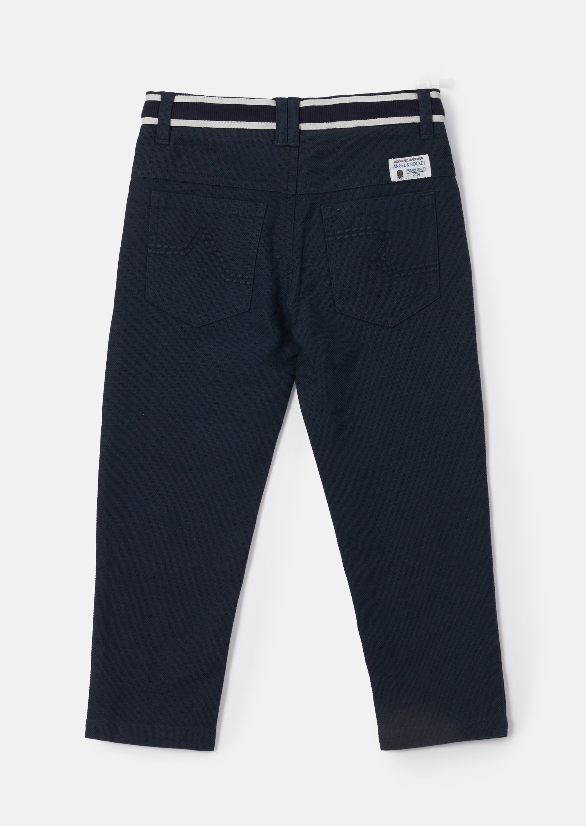 Bernard Navy Smart Textured Trousers