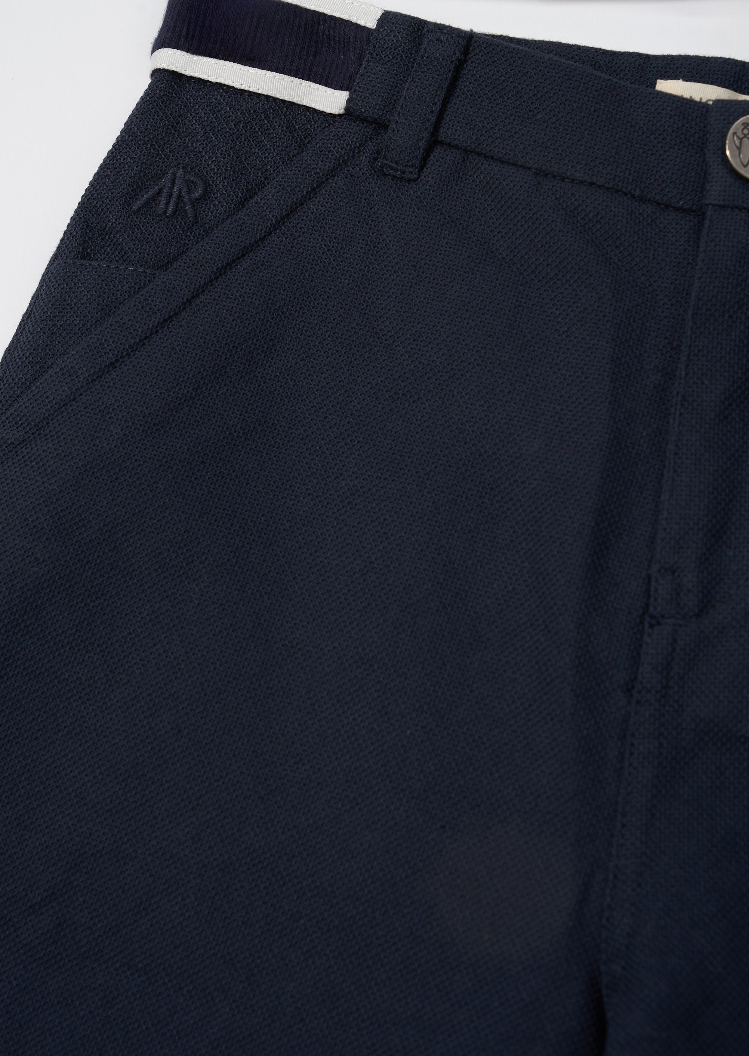 Bernard Navy Smart Textured Trousers