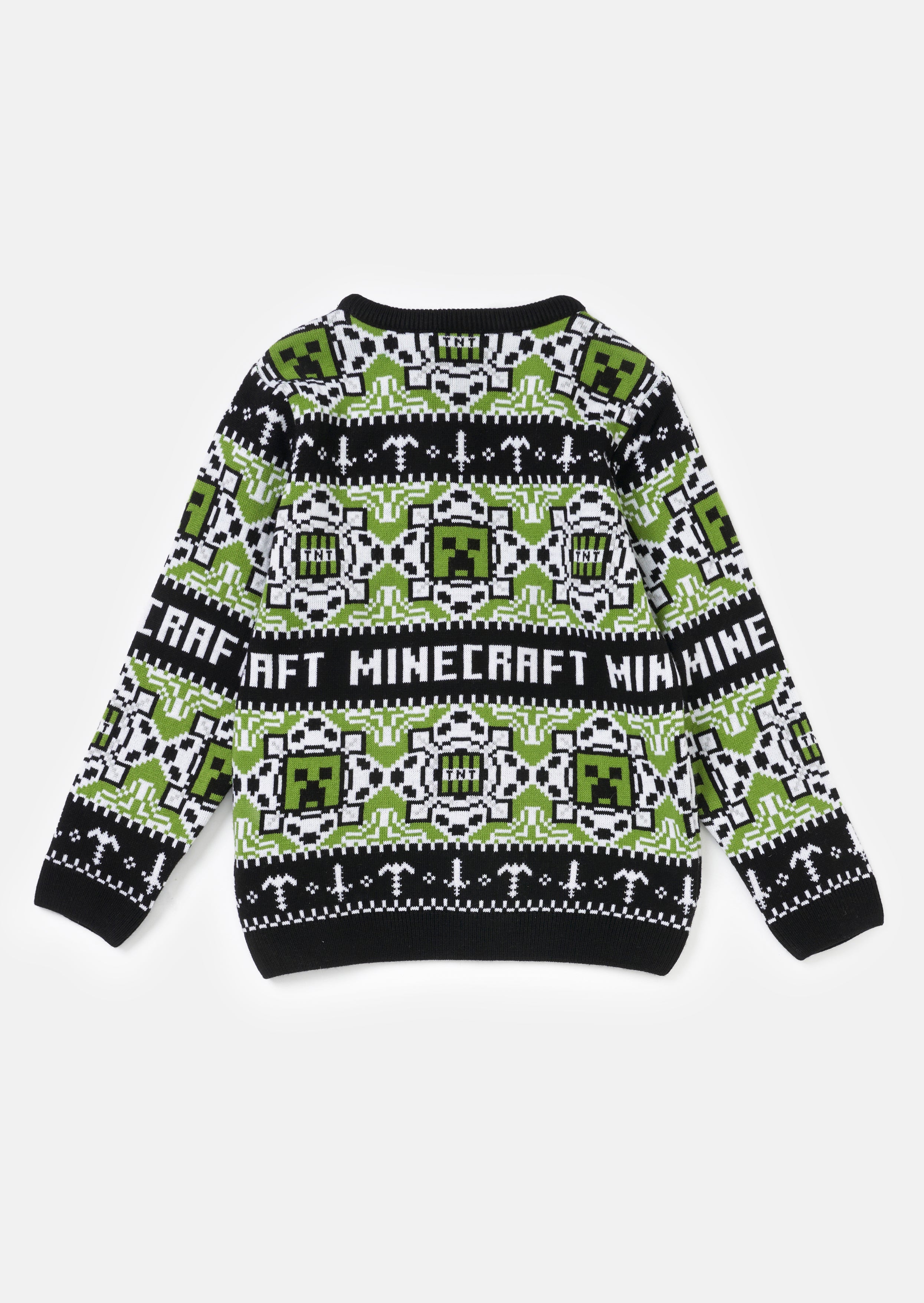 Green Minecraft Christmas Jumper Angel Rocket