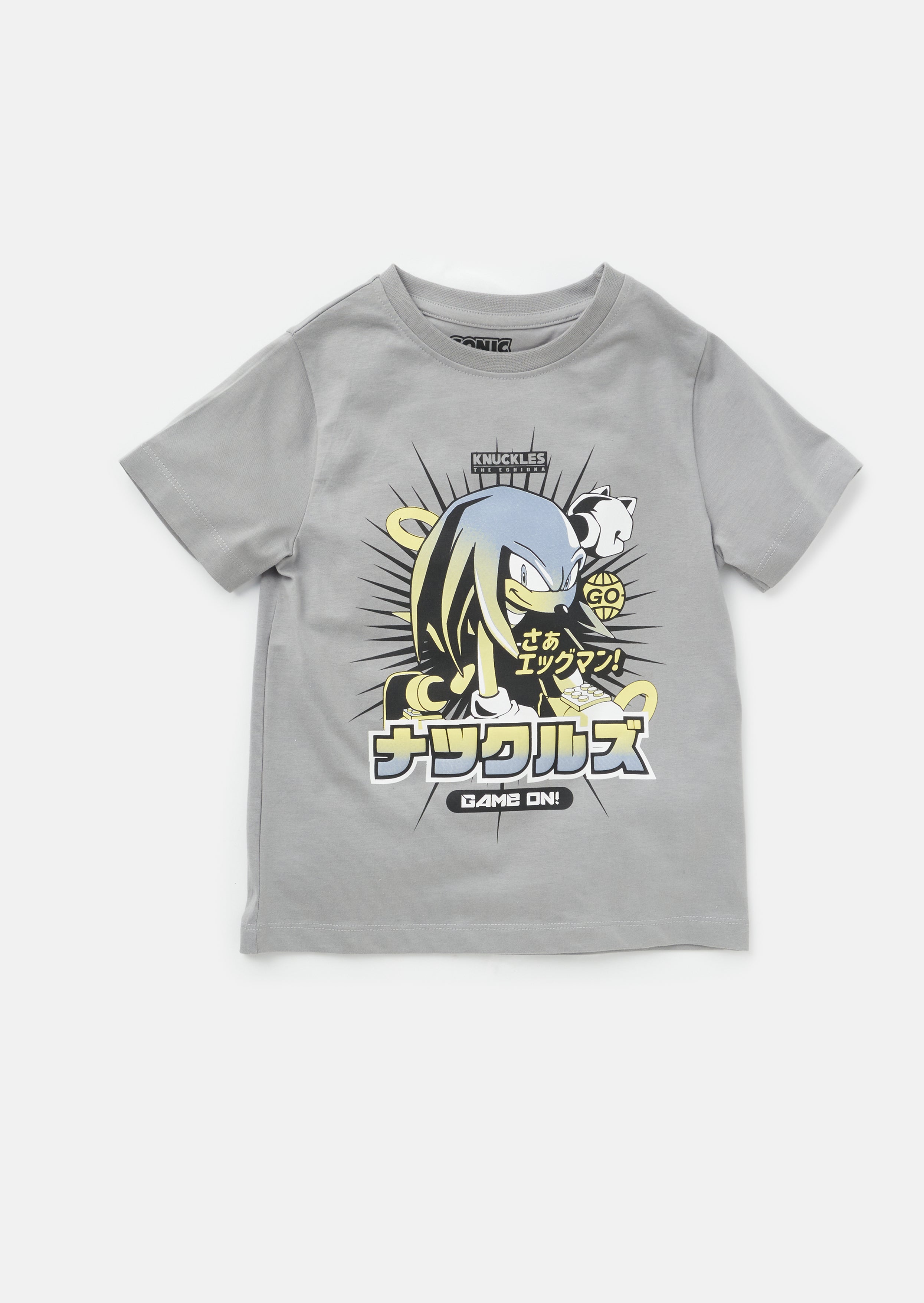 Grey Sonic Short Sleeve Tee