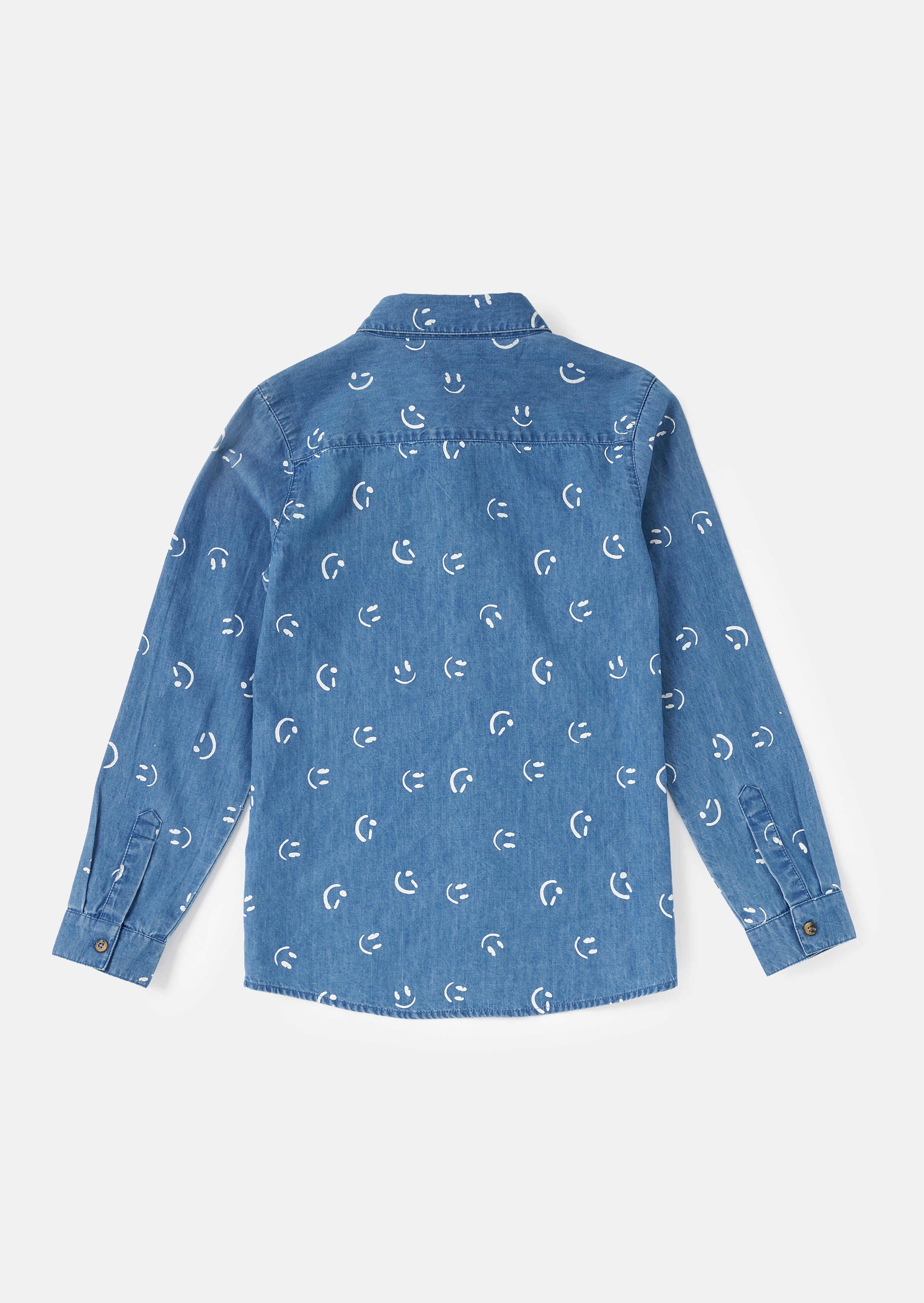 Walker Blue Smile Print Shirt