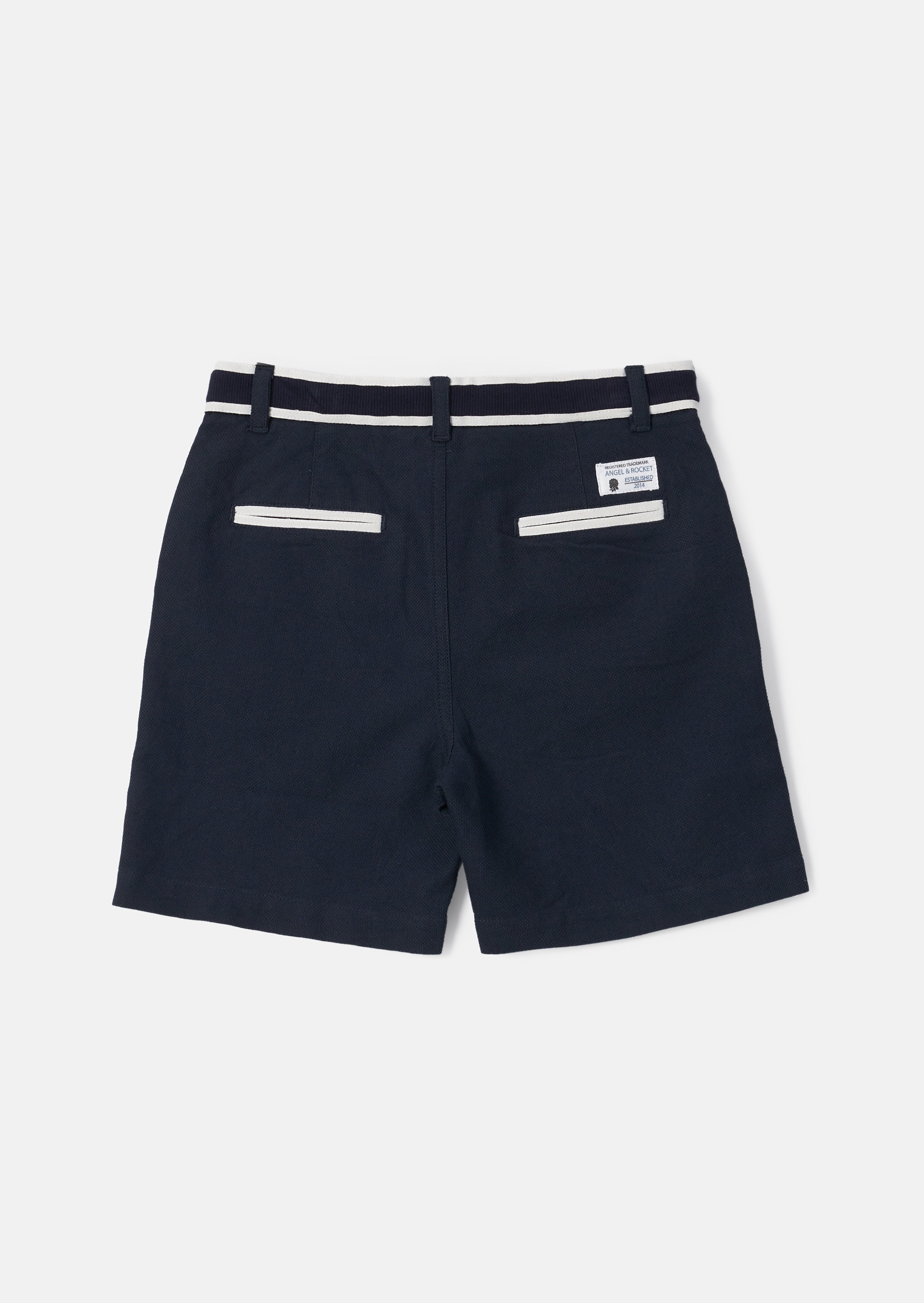 Bernard Navy Smart Textured Short