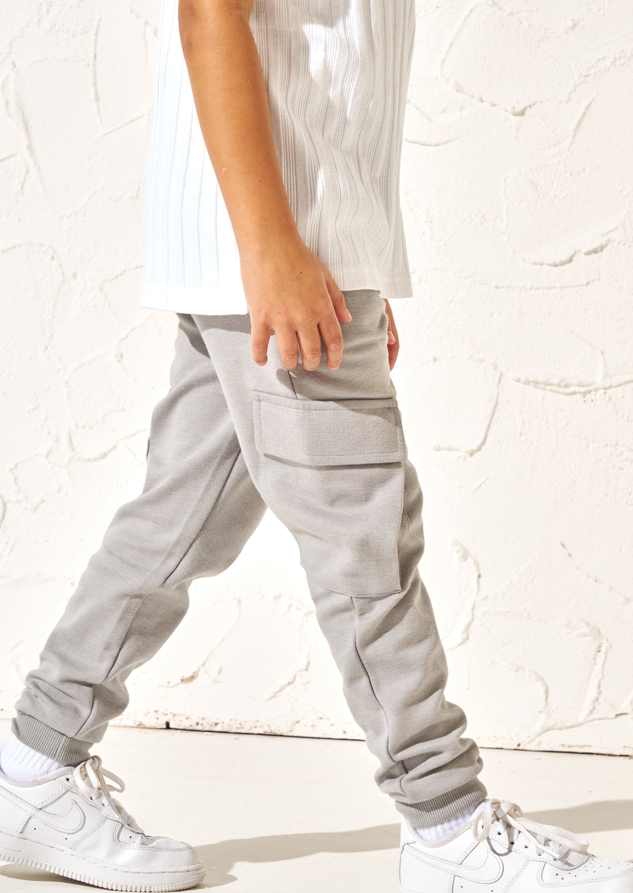 Grey smart joggers deals