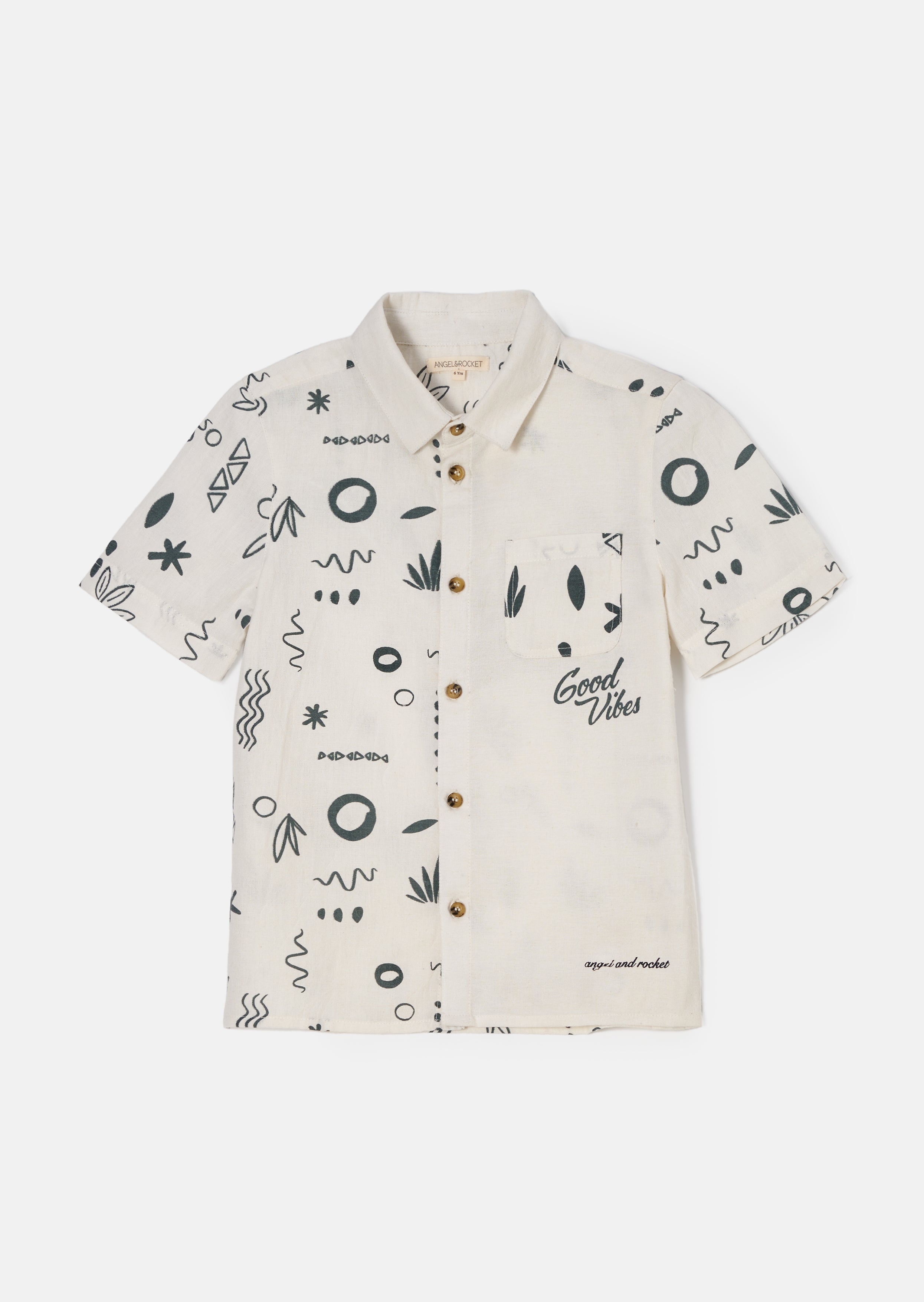 Connor Cream Textured Holiday Shirt