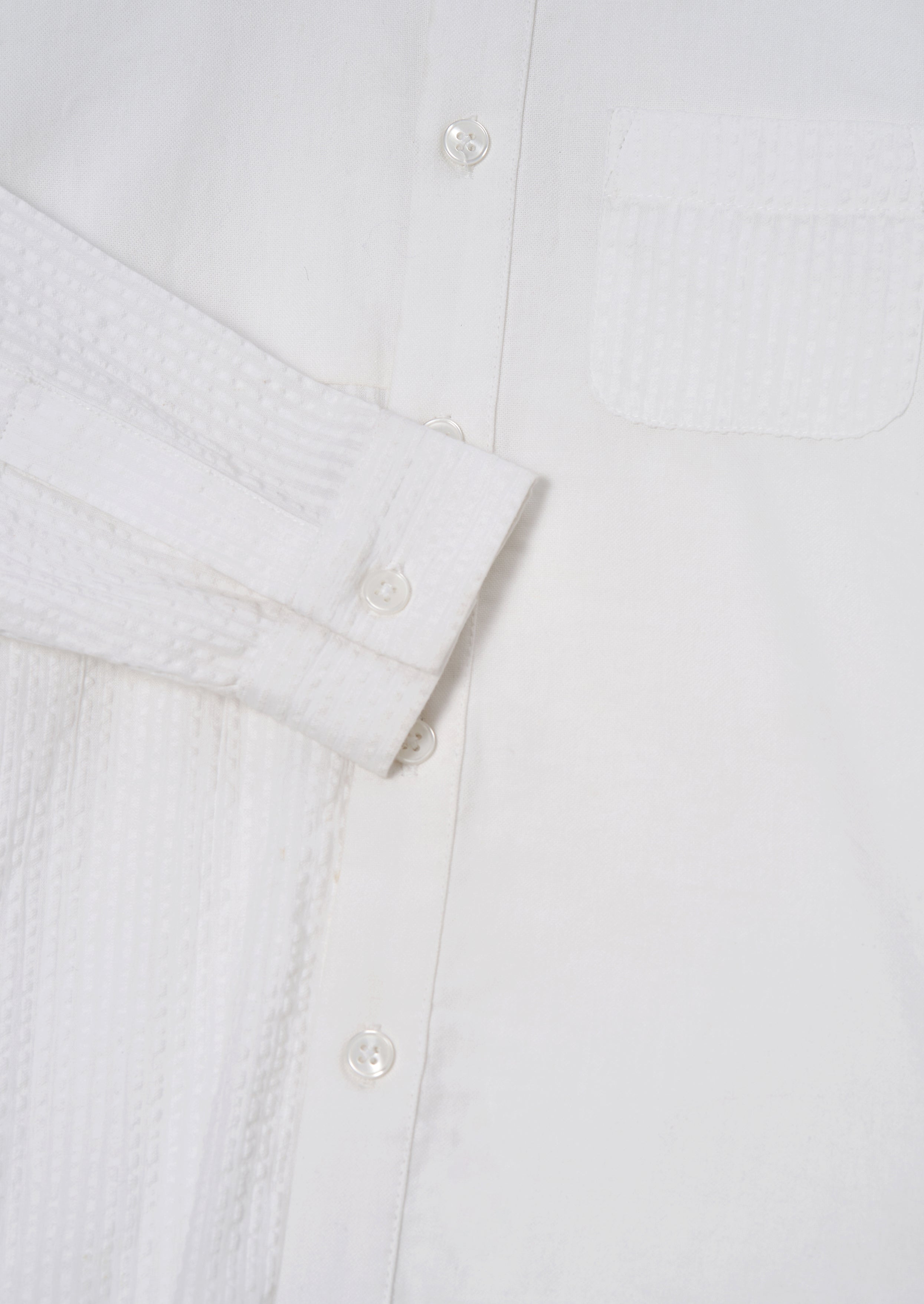 Thomas White Textured Shirt