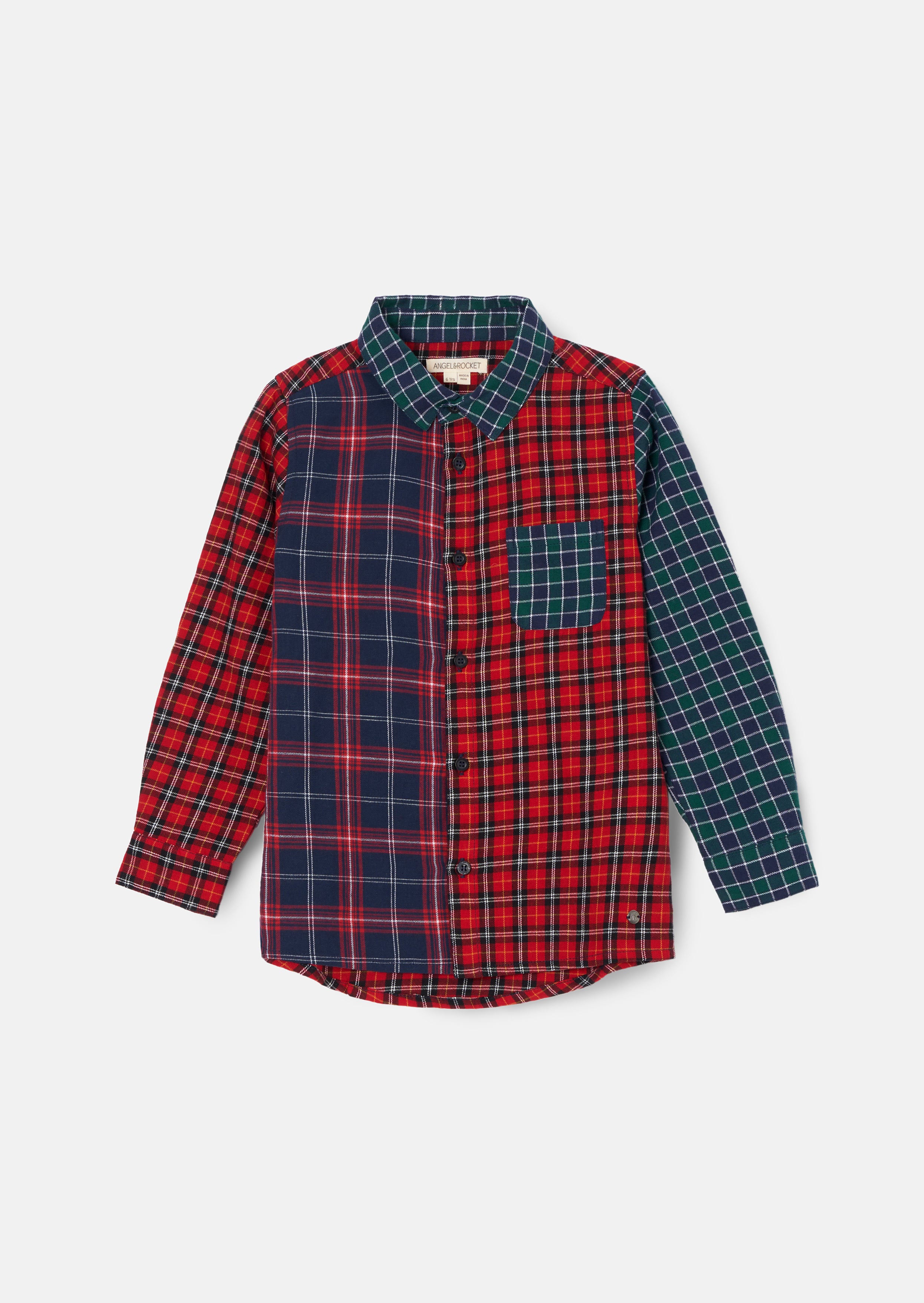 Lewis Red Mixed Check Shirt