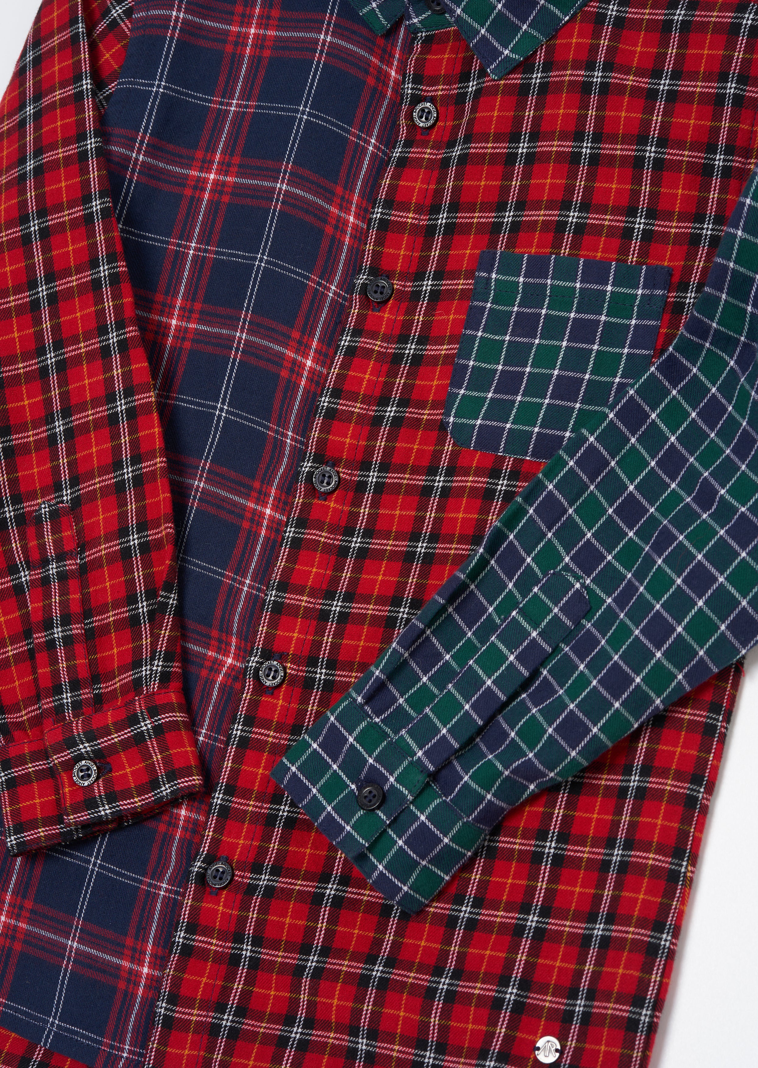 Lewis Red Mixed Check Shirt