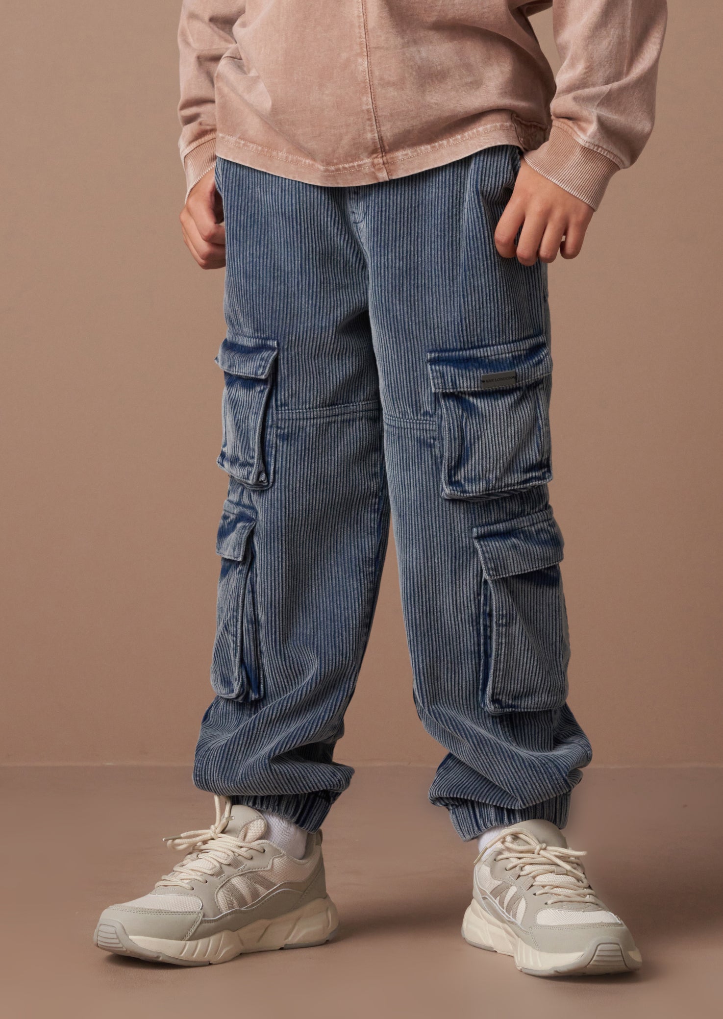 Joseph Blue Washed Cord Skater Trouser