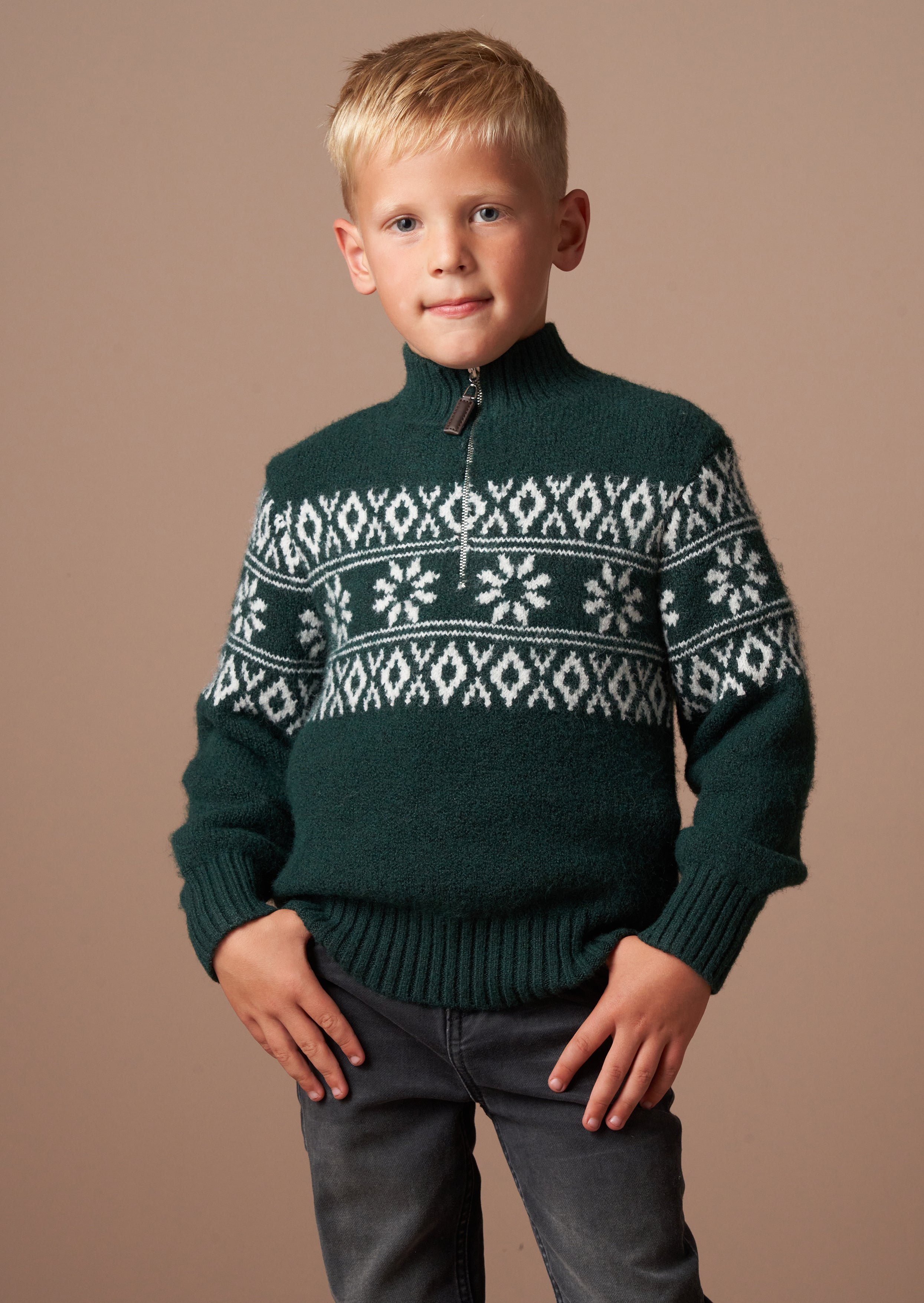 Conrin Green Fairisle Jumper