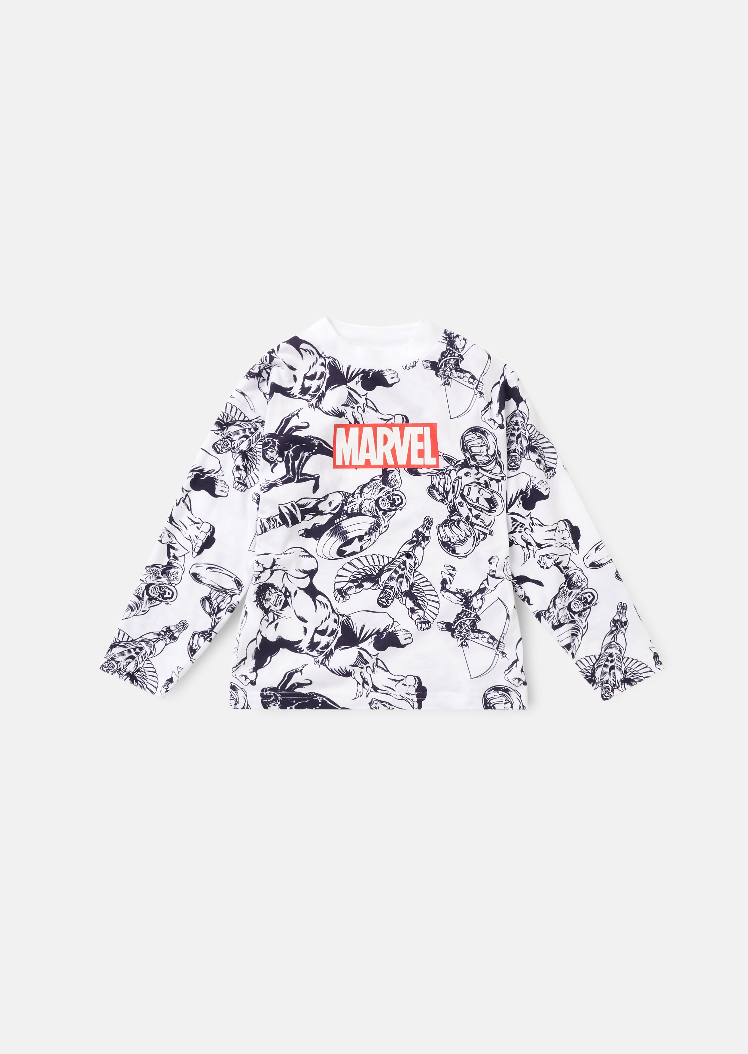 Boys Grey Marvel Pyjama Set Angel Rocket