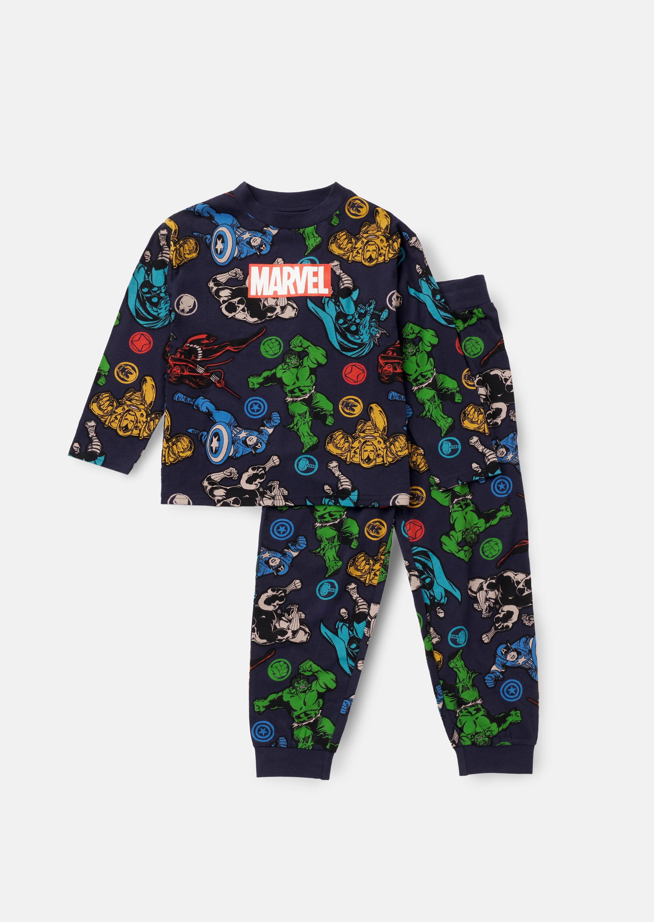 Marvel Navy Jersey Pyjama