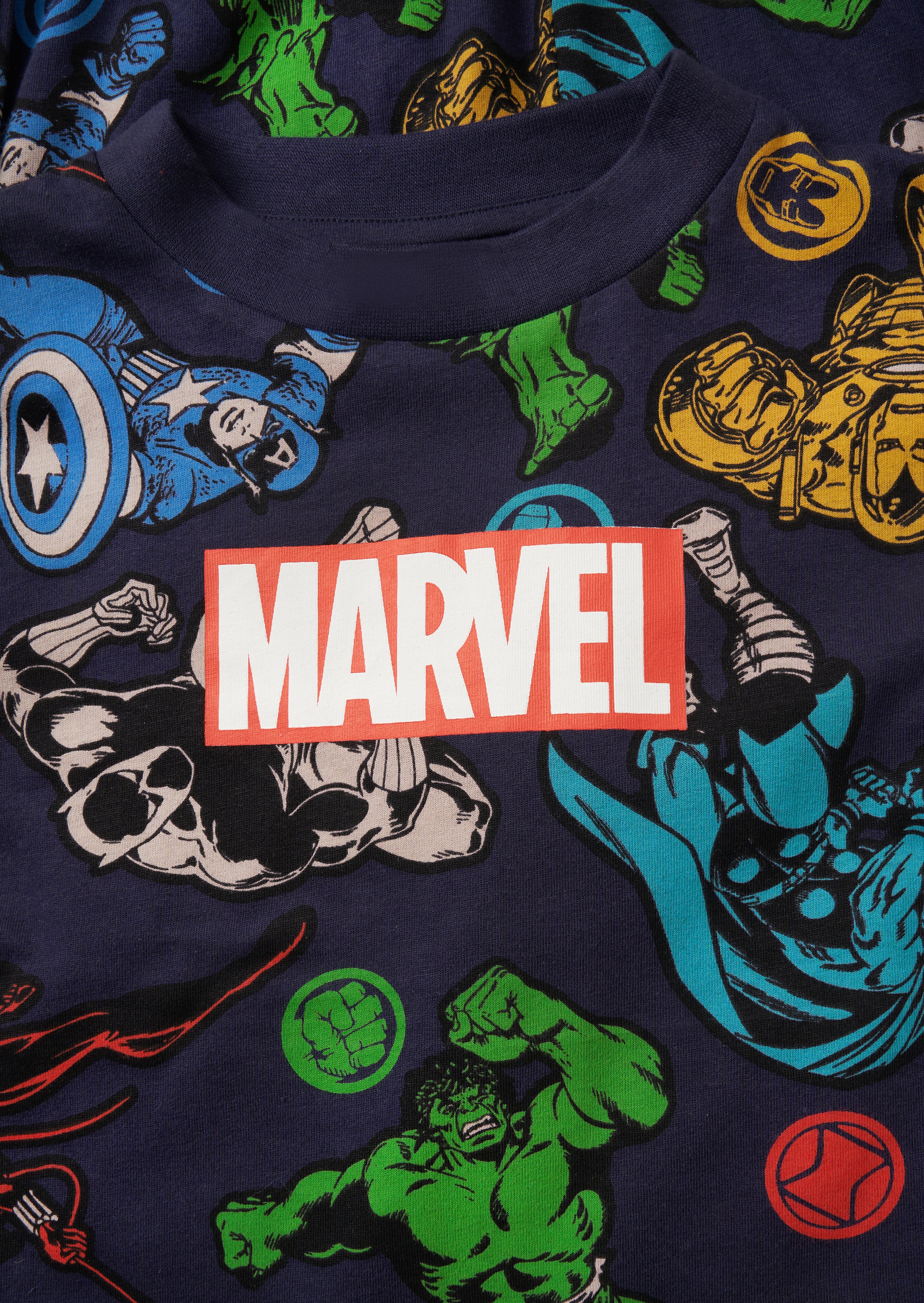 Marvel Navy Jersey Pyjama