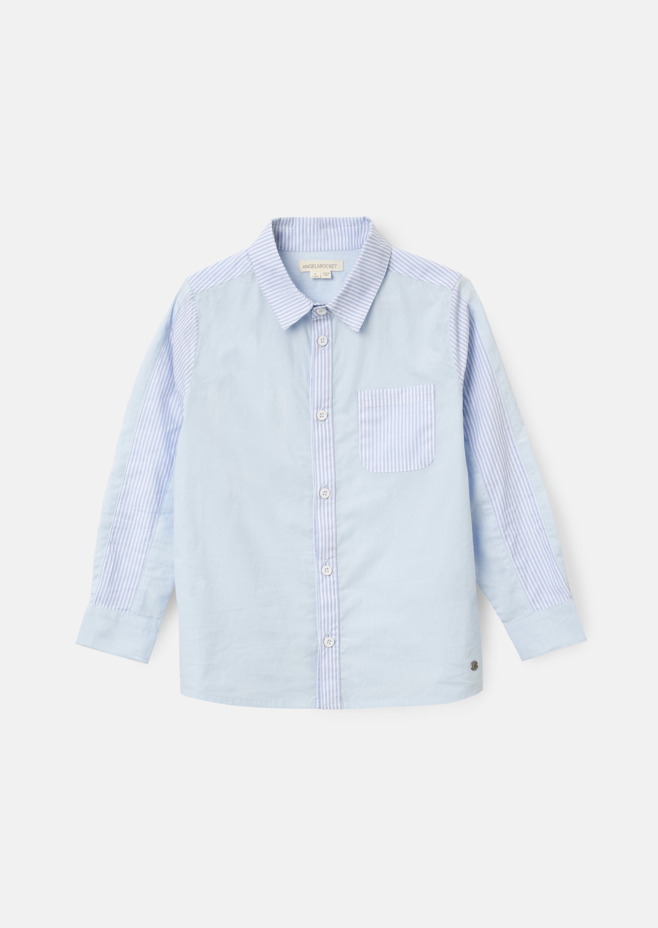 Chase Blue Stripe Panel Smart Shirt