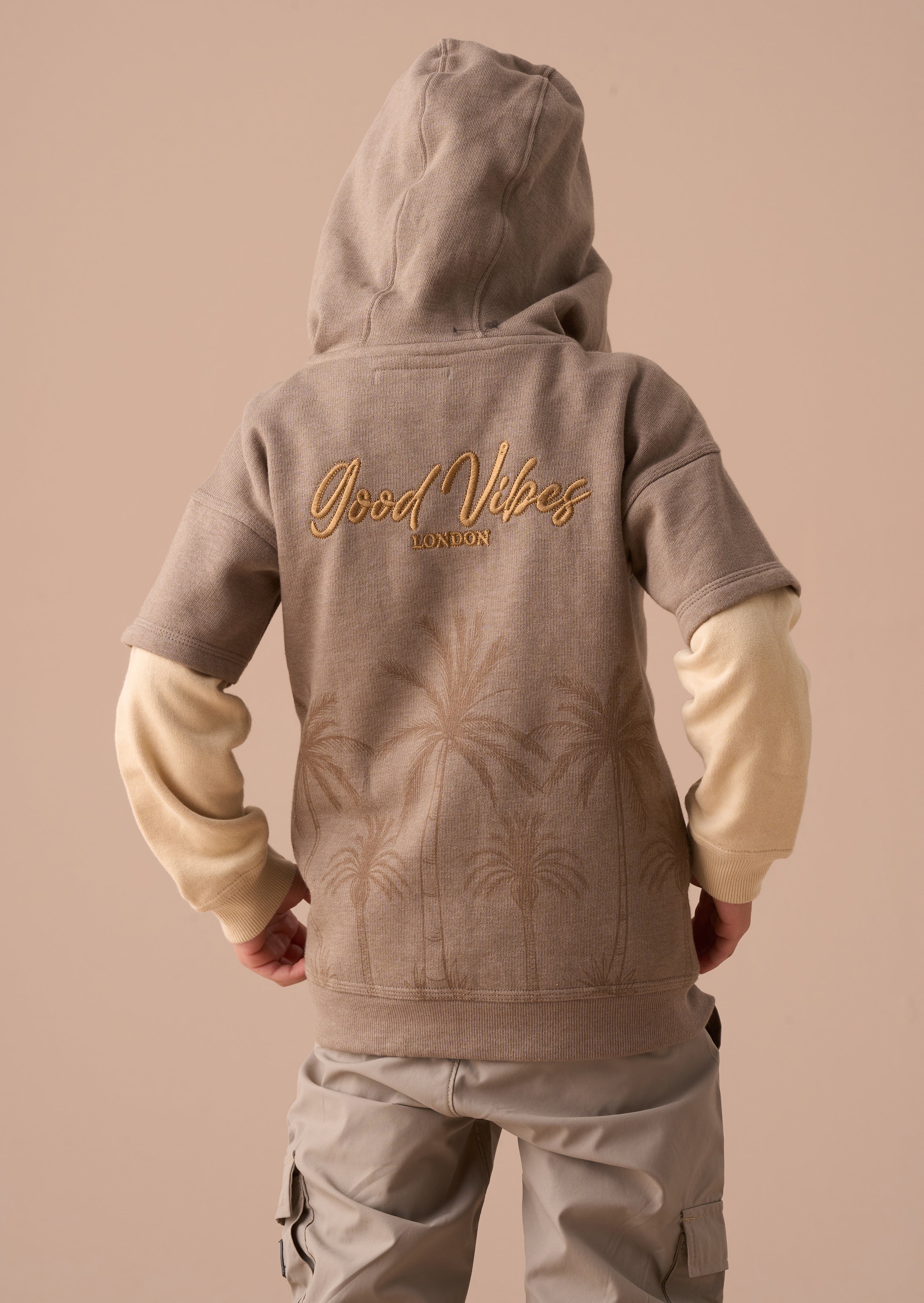 Jamie Brown Twofer Embroidered Hoodie