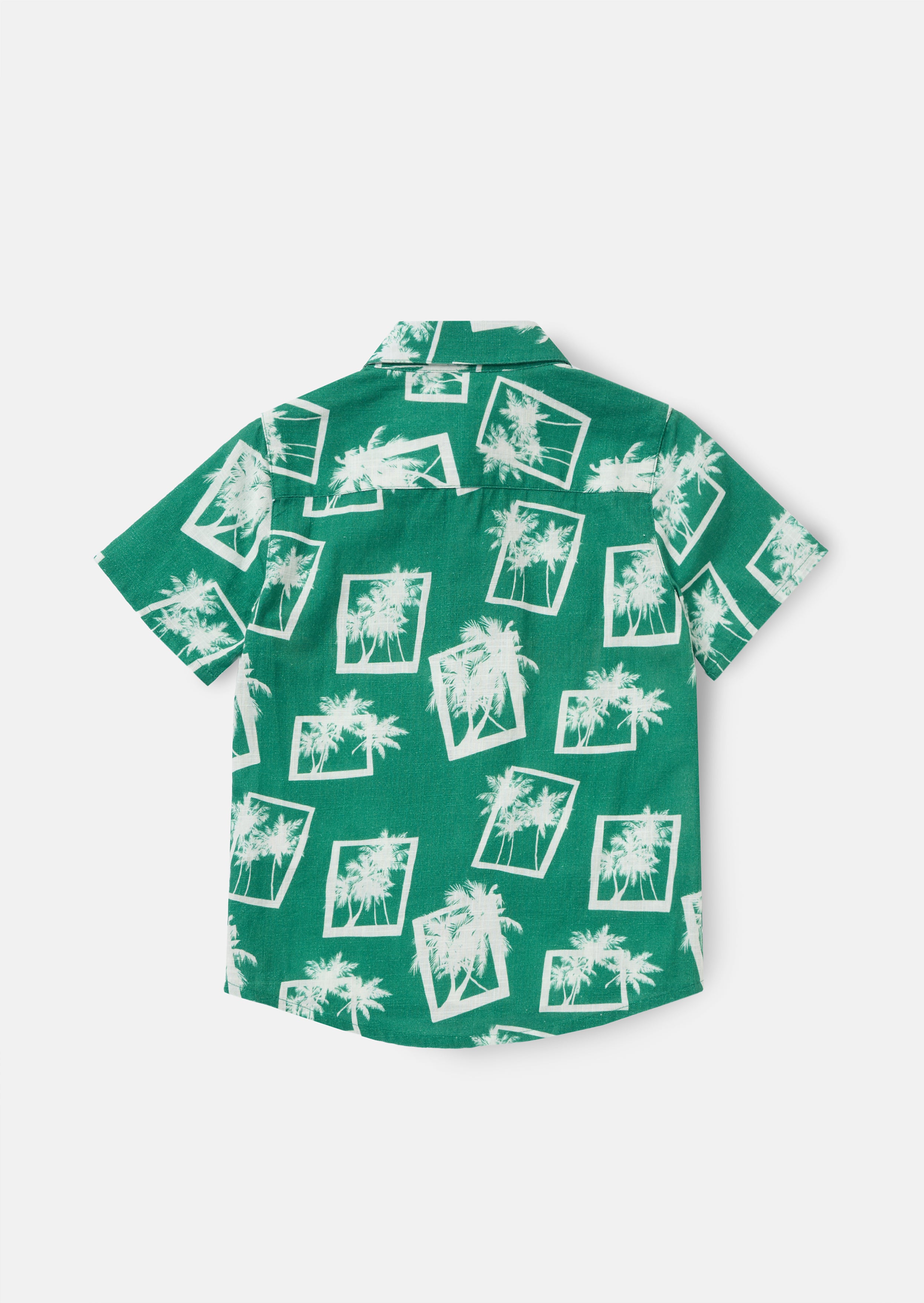 Jamie Green Palm Print Resort Shirt