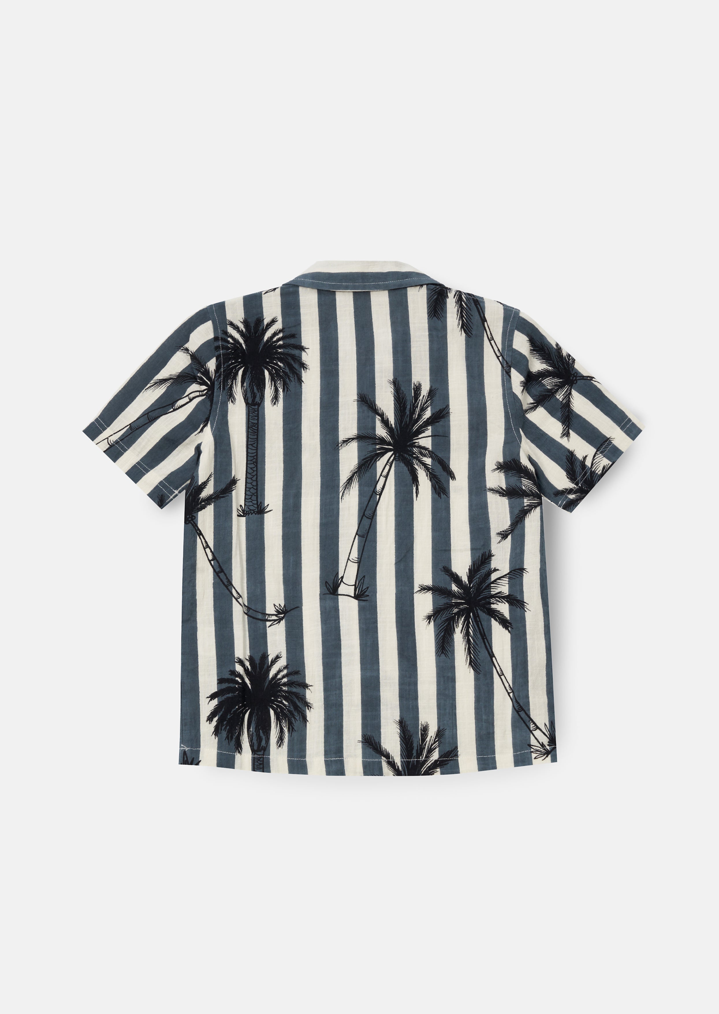 Jamie Black Palm Print Resort Shirt