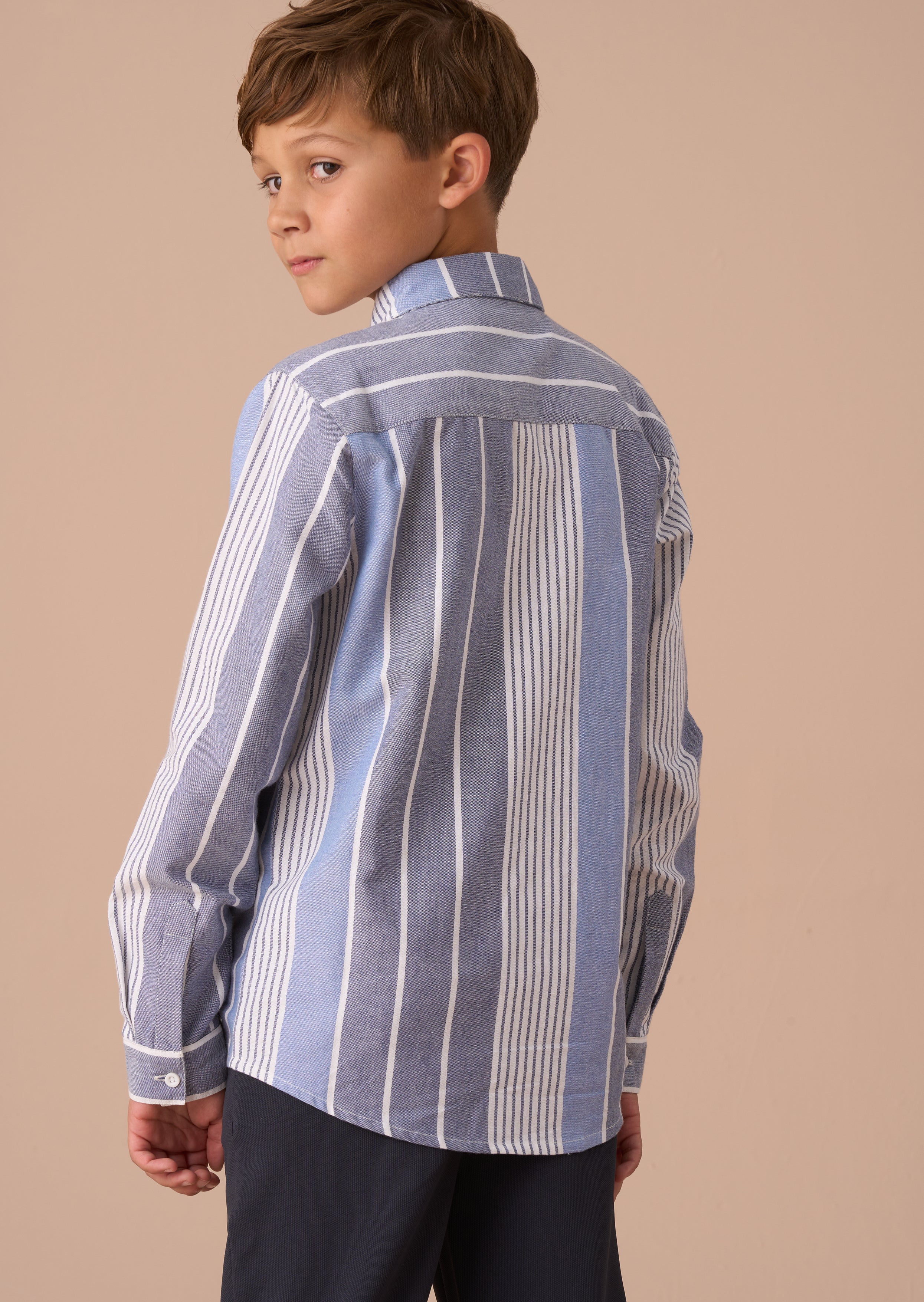 Ralph Blue Oxford Stripe Shirt